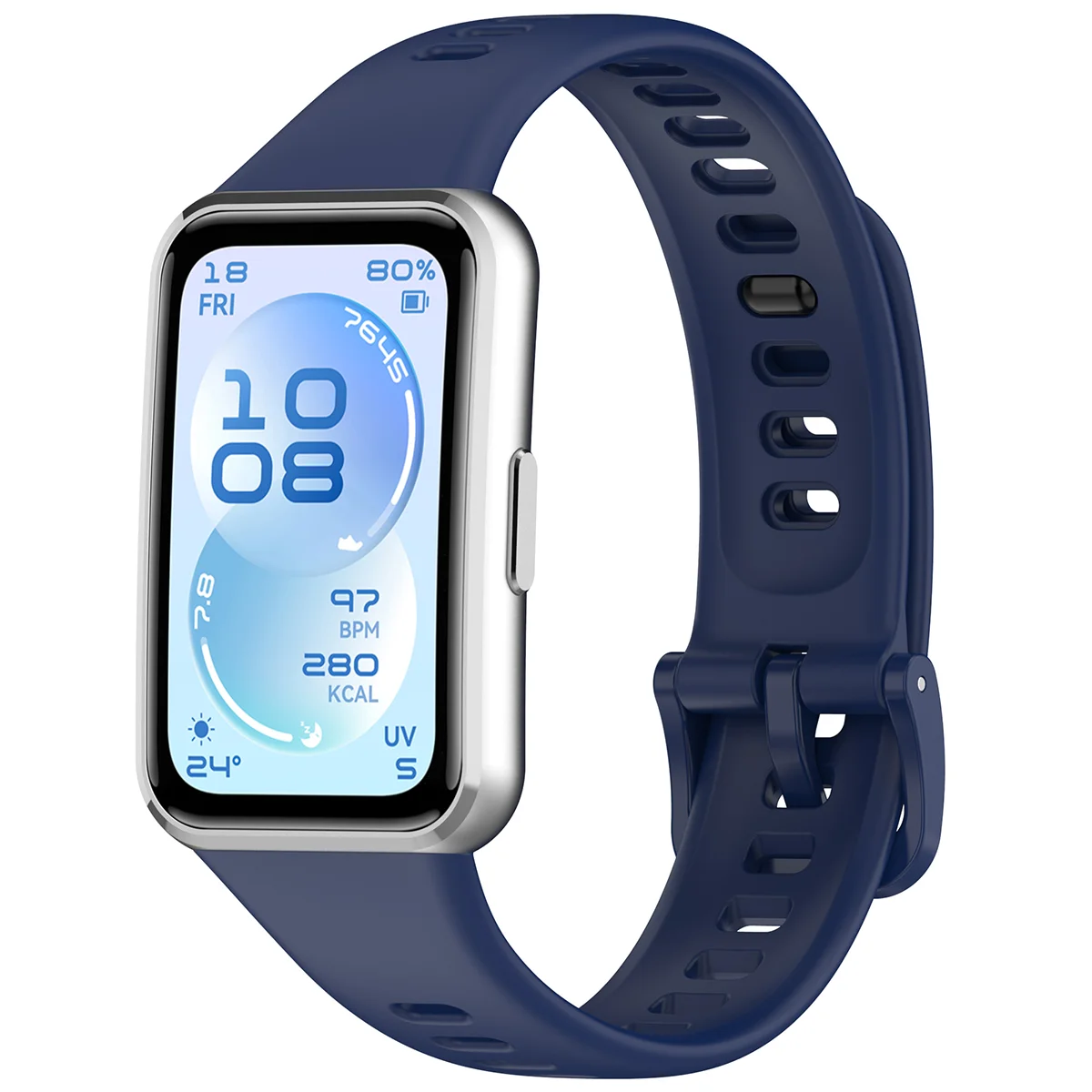Silikonowy pasek Bizon Strap Watch Silicone do Huawei Band 11 / 11 Pro