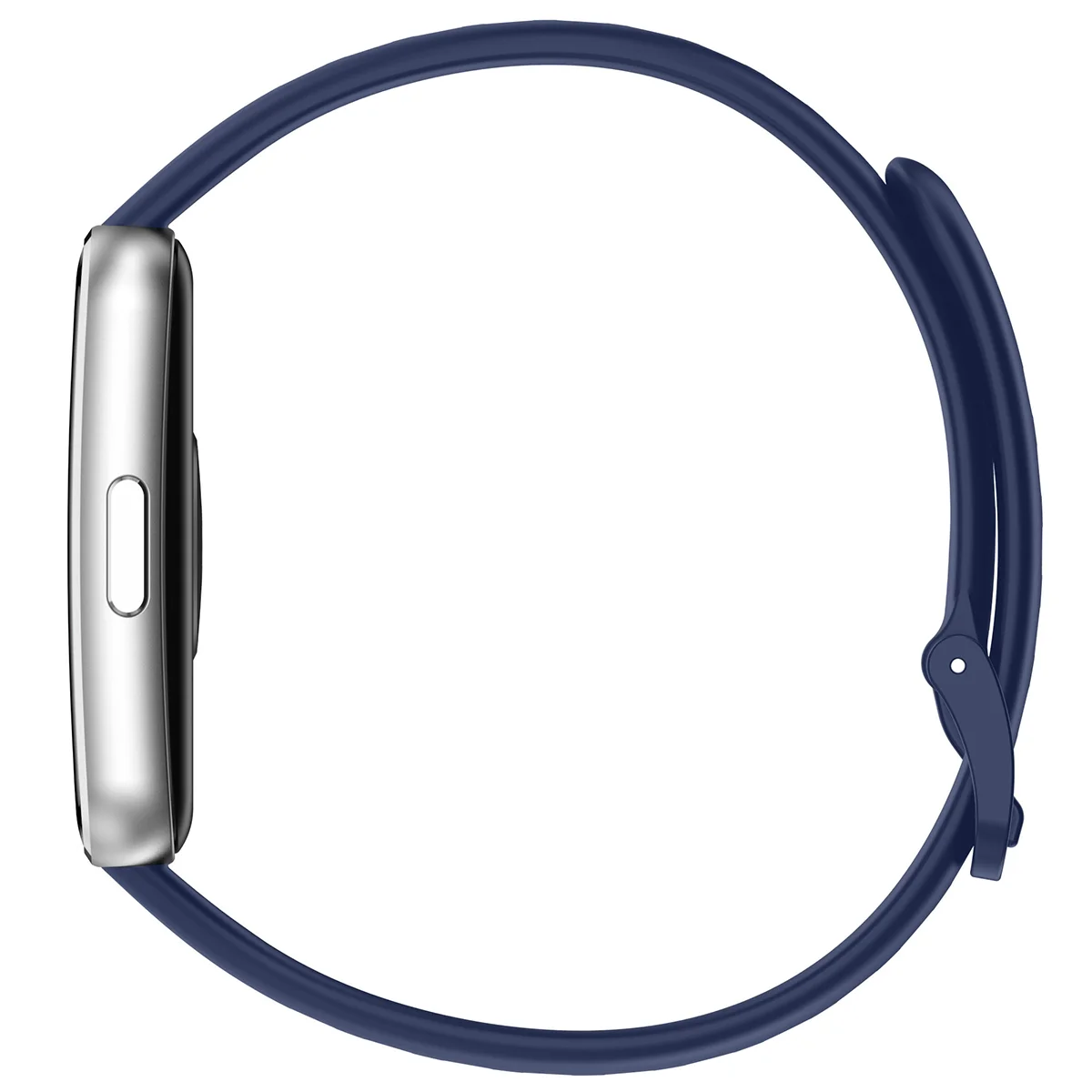 Silikonowy pasek Bizon Strap Watch Silicone ustawiony od strony zapięcia 