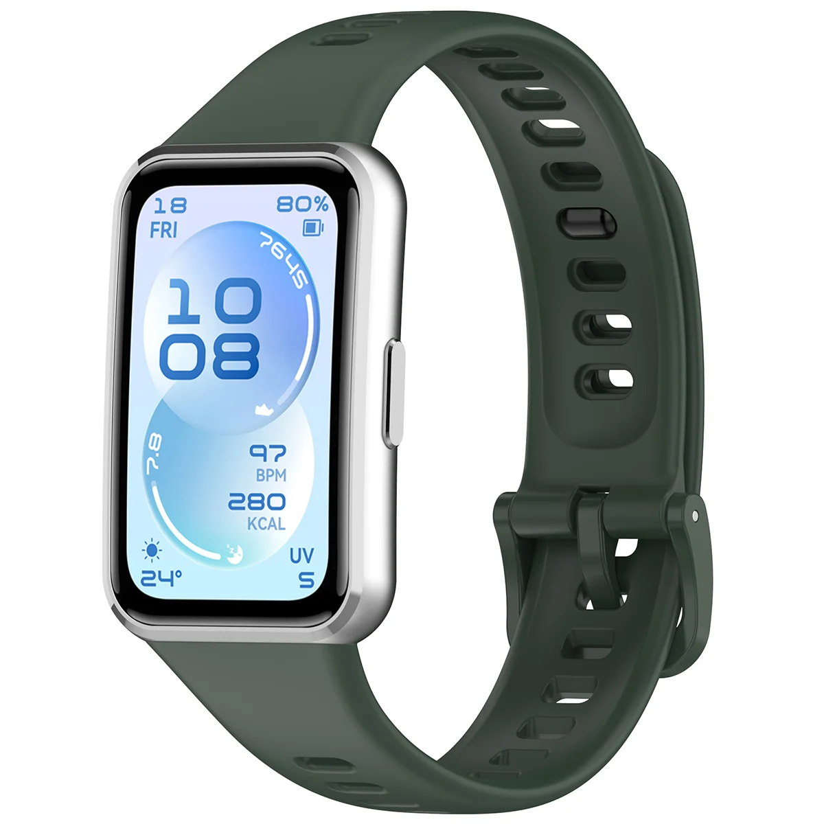 Silikonowy pasek Bizon Strap Watch Silicone do Huawei Band 11 / 11 Pro