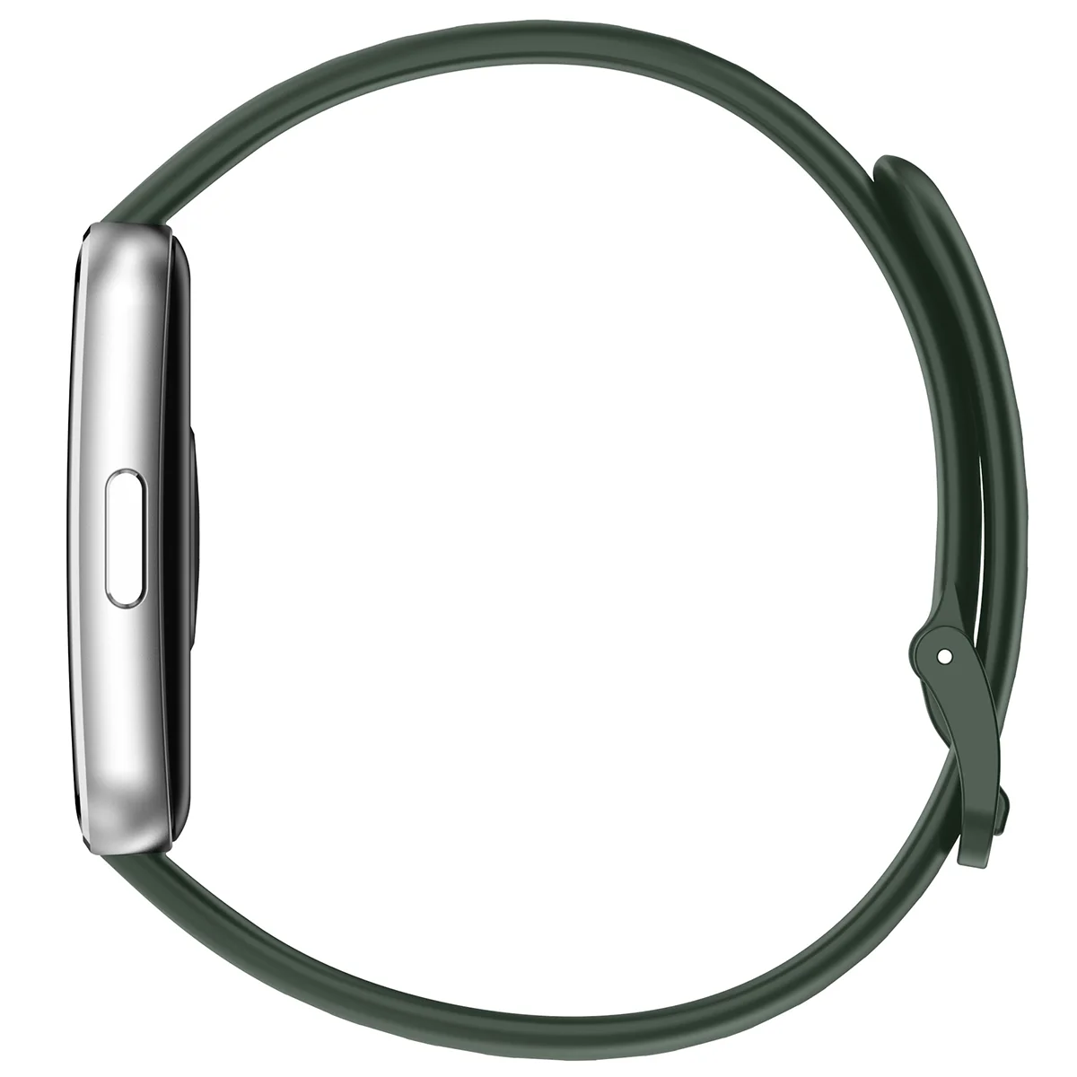 Silikonowy pasek Bizon Strap Watch Silicone ustawiony od strony zapięcia 