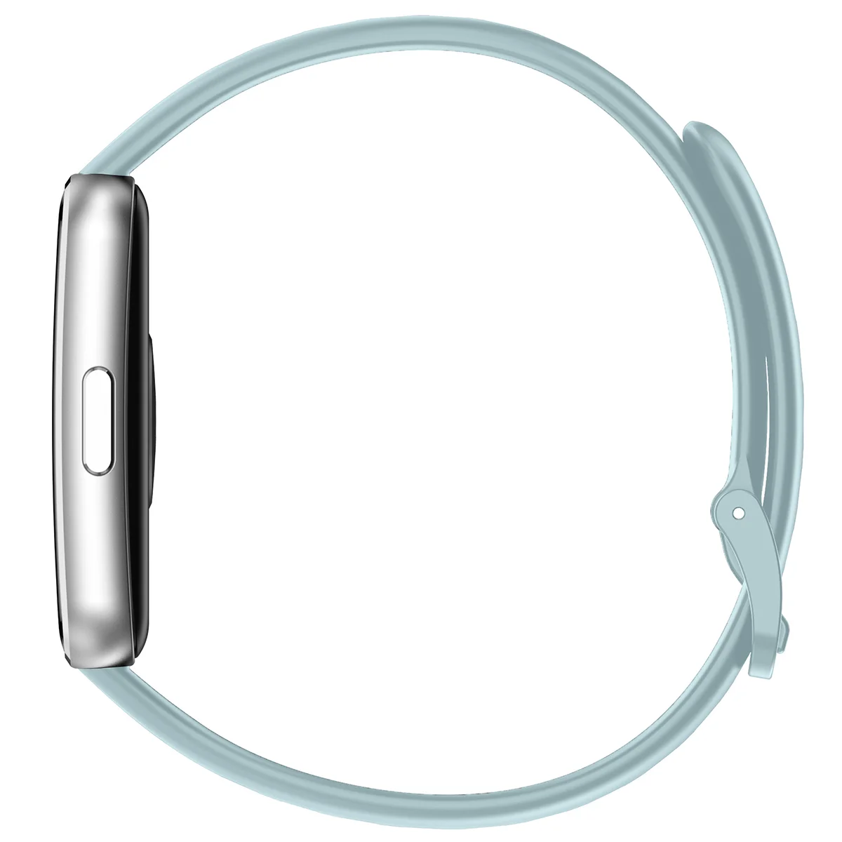 Silikonowy pasek Bizon Strap Watch Silicone ustawiony od strony zapięcia 