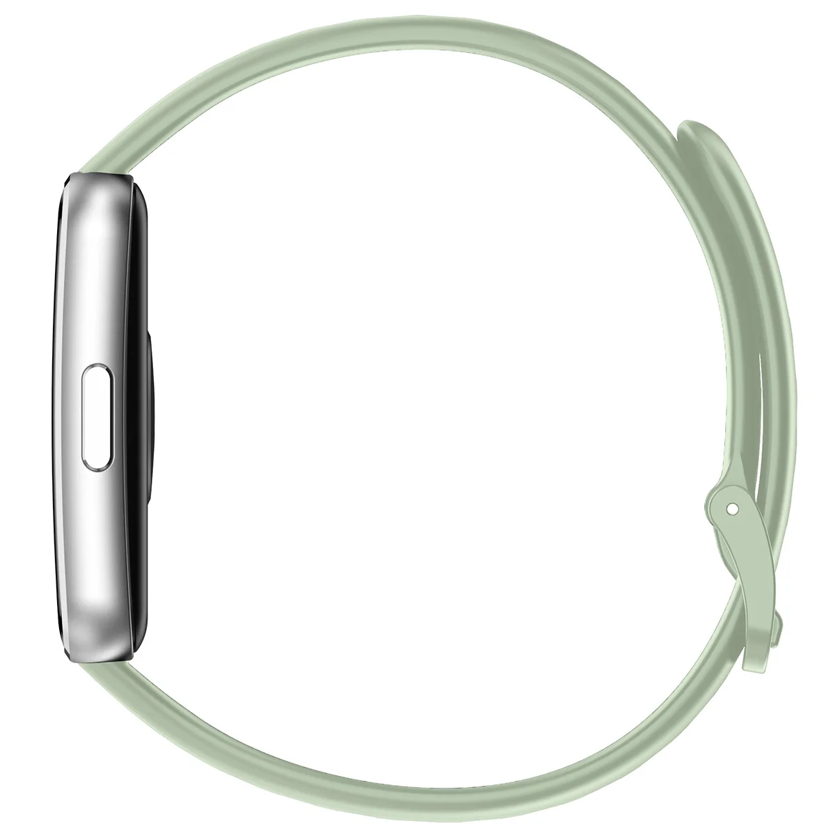 Silikonowy pasek Bizon Strap Watch Silicone ustawiony od strony zapięcia 