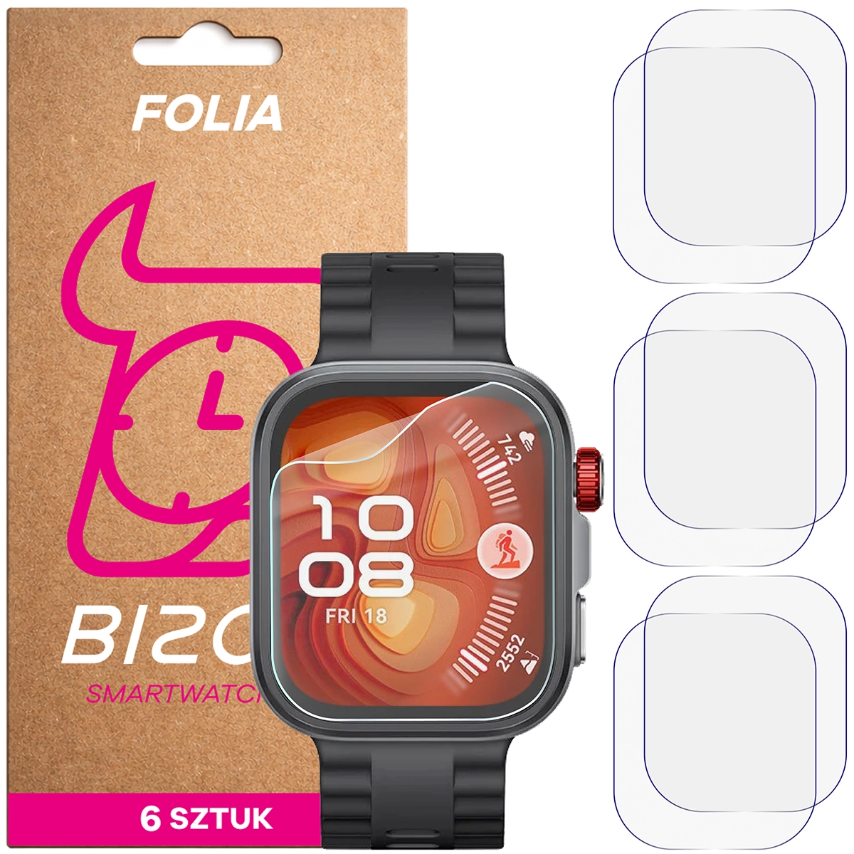 Folia hydrożelowa Bizon Watch Film HydroFlex dla Huawei Watch Fit 4 Pro