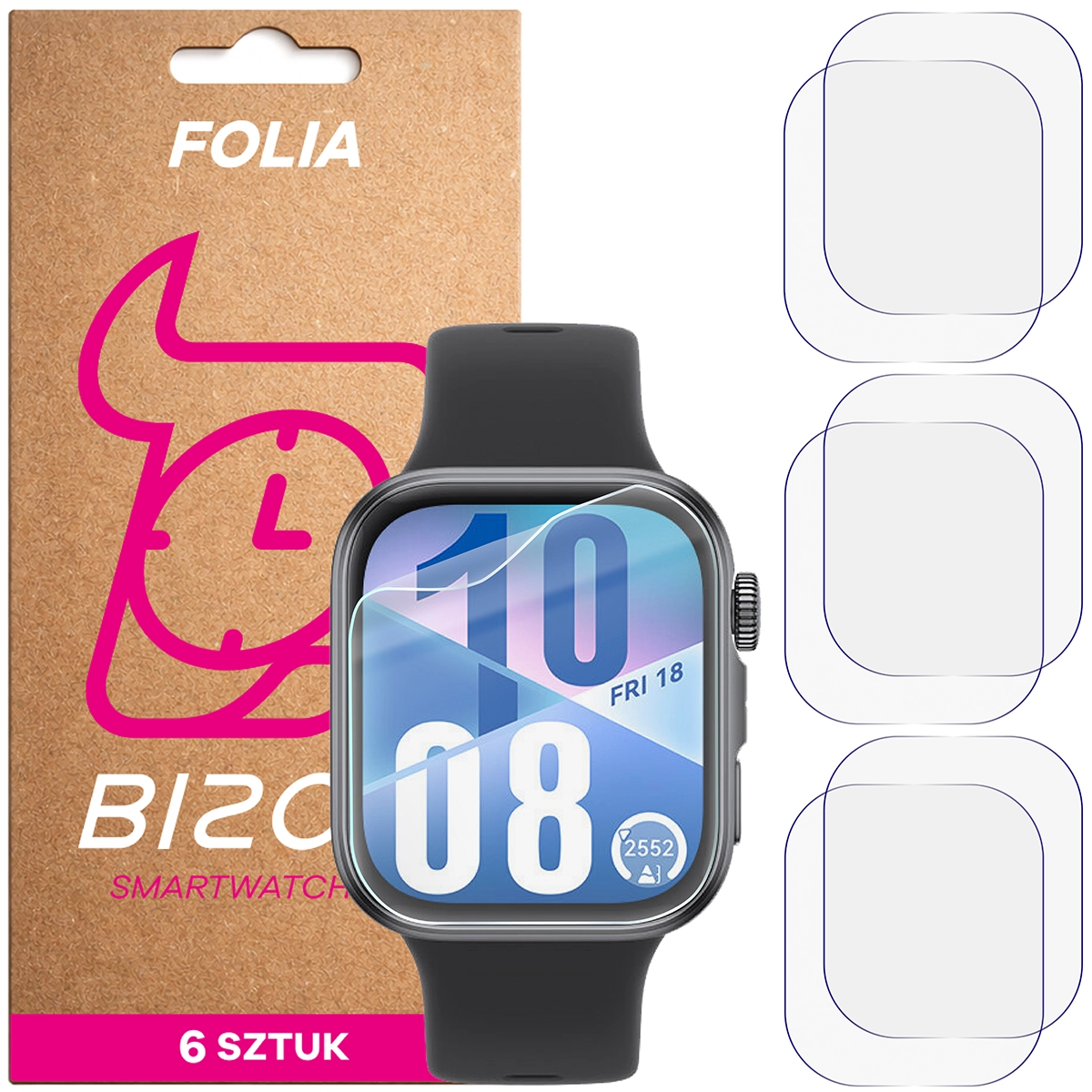 Folia hydrożelowa Bizon Watch Film HydroFlex dla Huawei Watch Fit 4