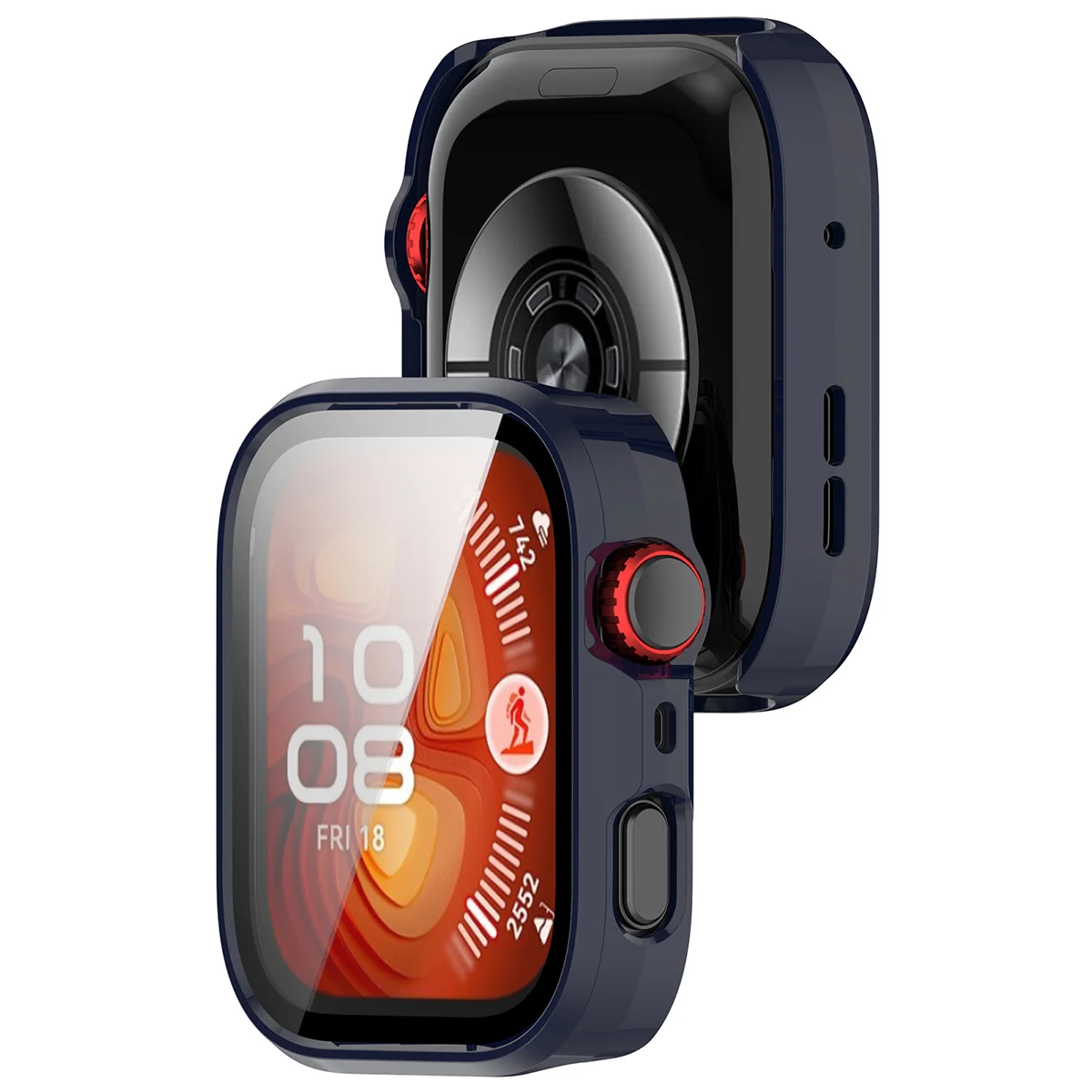 Etui z wbudowanym szkłem Bizon Case Watch Adamo do Huawei Watch Fit 5 Pro