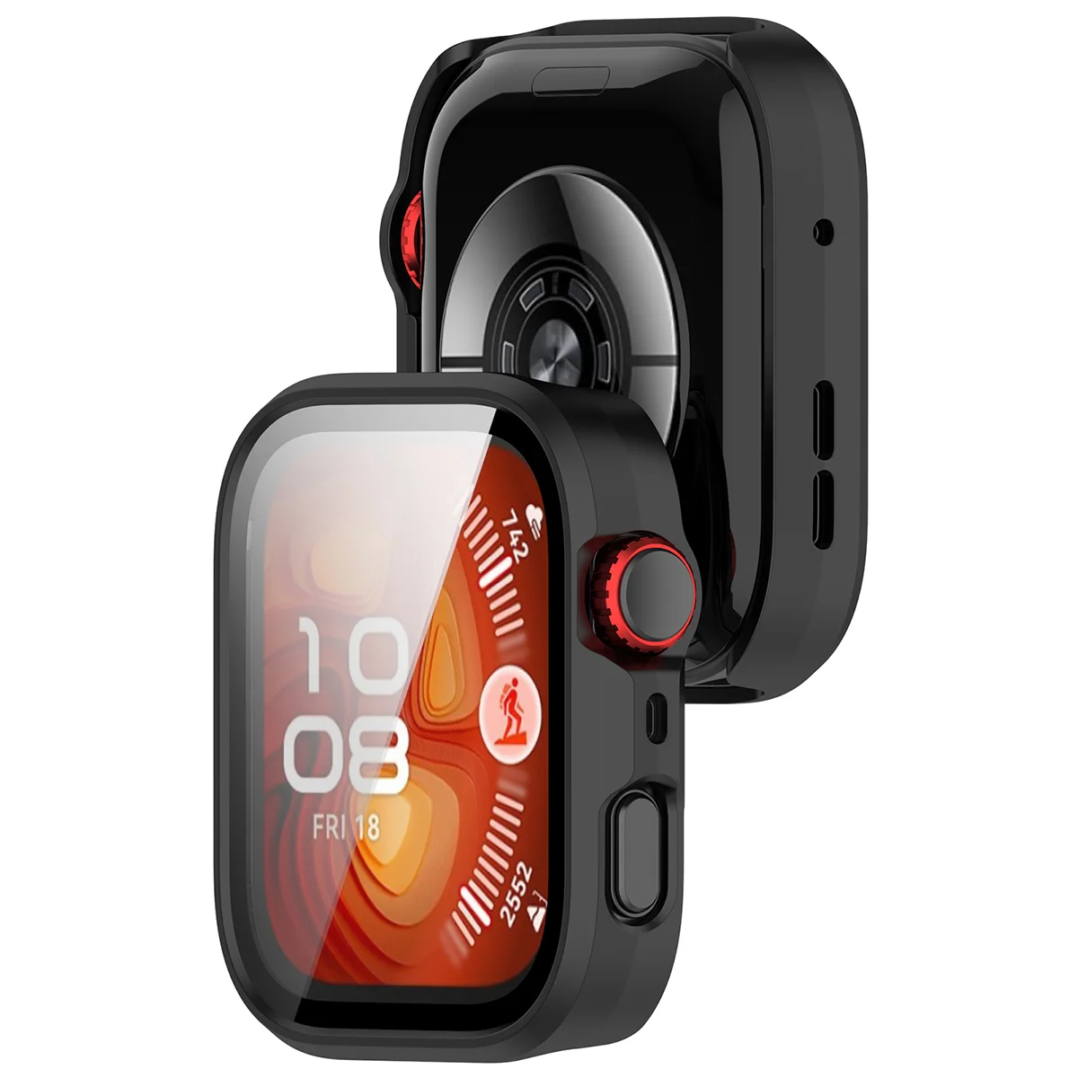 Etui z wbudowanym szkłem Bizon Case Watch Adamo do Huawei Watch Fit 5 Pro