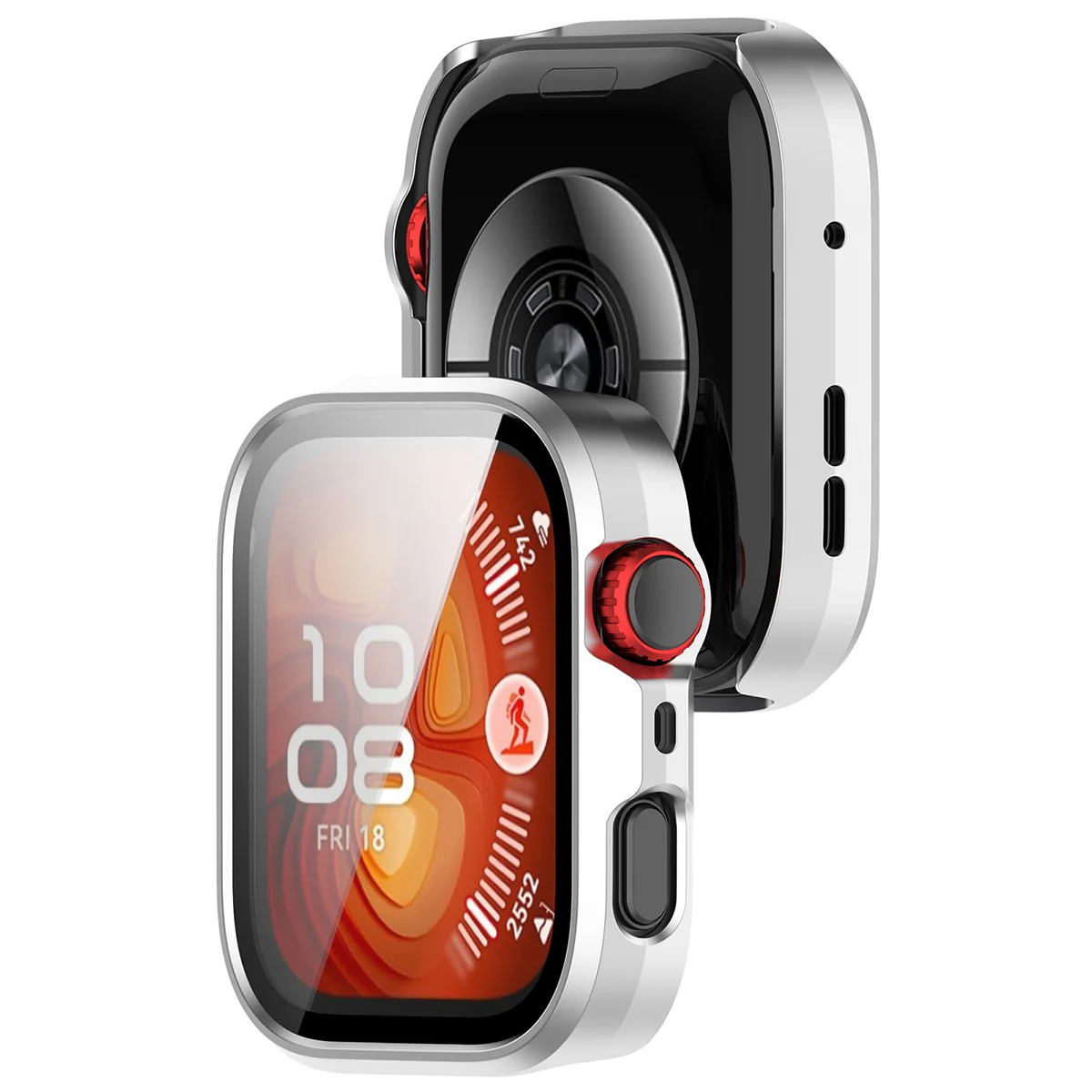 Etui z wbudowanym szkłem Bizon Case Watch Adamo do Huawei Watch Fit 5 Pro