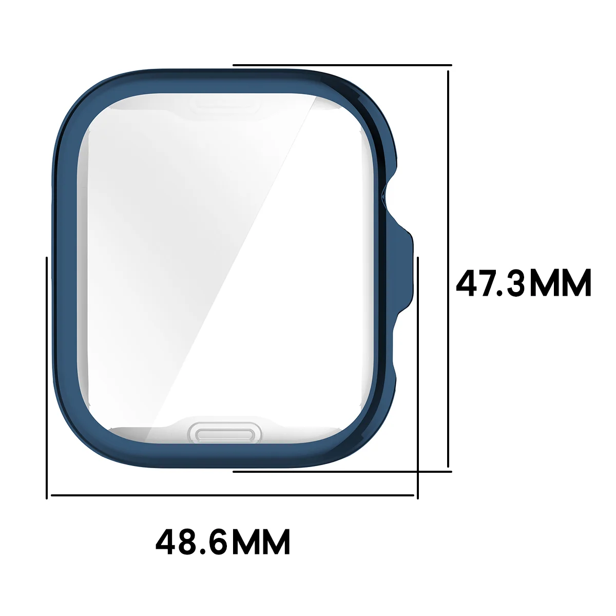 Wymiary obudowy Bizon Case Watch Felipe dla Huawei Watch Fit 5 Pro
