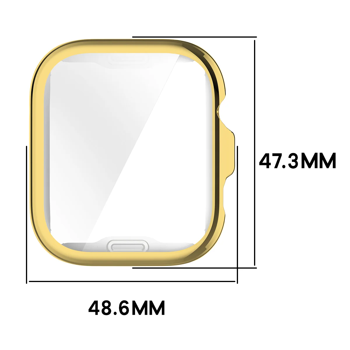 Wymiary obudowy Bizon Case Watch Felipe dla Huawei Watch Fit 5 Pro