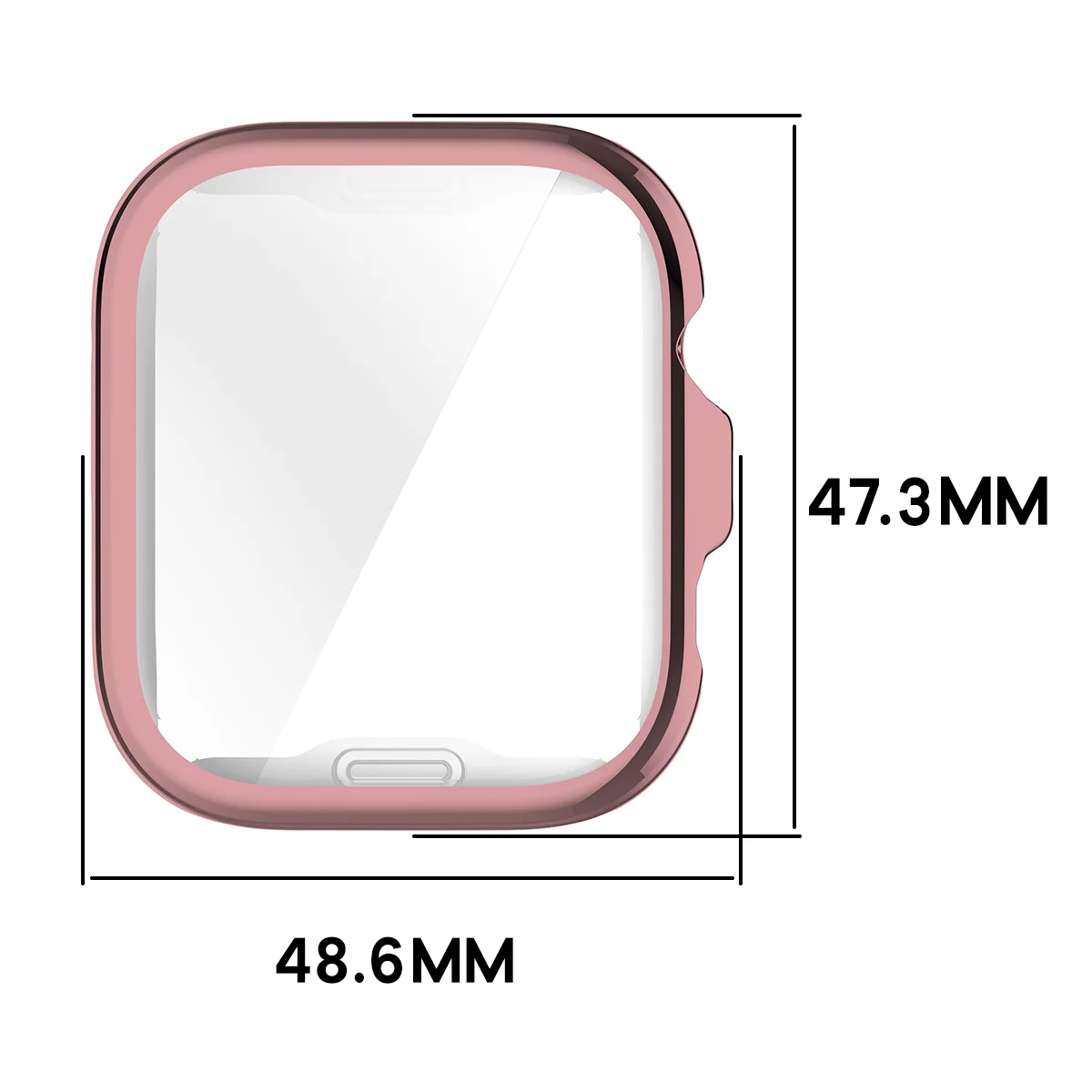 Wymiary obudowy Bizon Case Watch Felipe dla Huawei Watch Fit 5 Pro