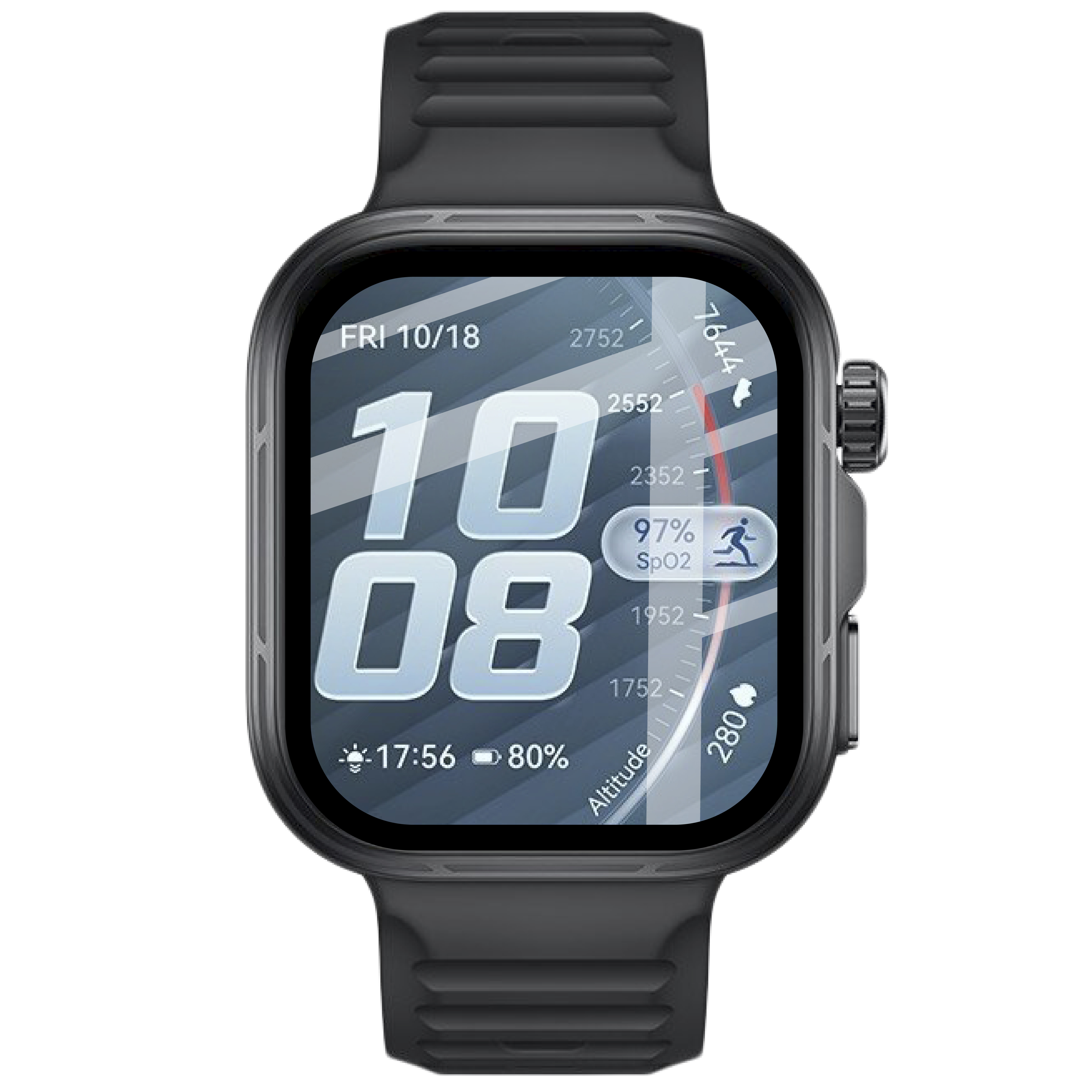 Szkło hybrydowe z czarną ramką idealnie dopasowane do Huawei Watch Fit 5 Pro