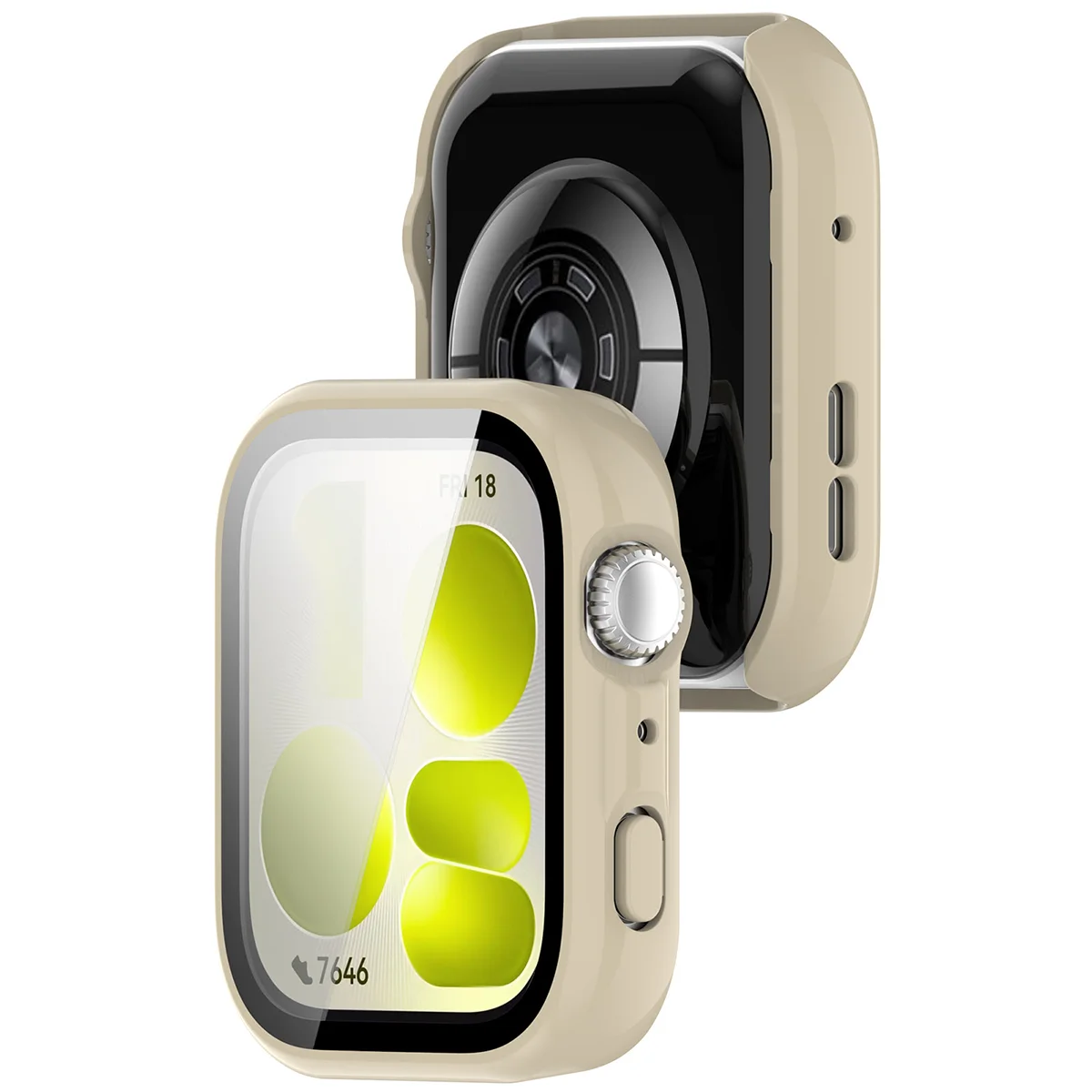 Etui z wbudowanym szkłem Bizon Case Watch Adamo do Huawei Watch Fit 5