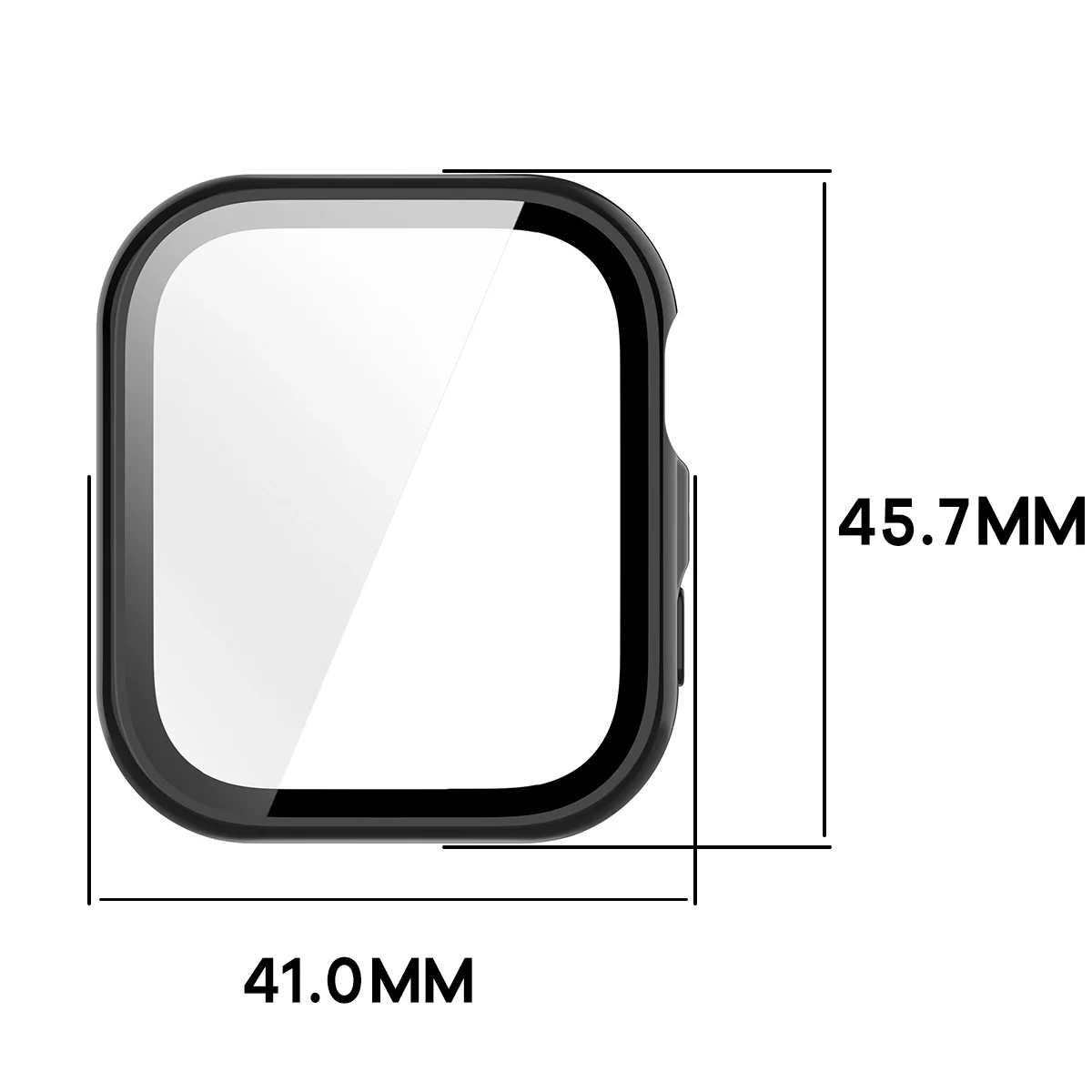 Wymiary etui Bizon Case Watch Adamo do Huawei Watch Fit 5
