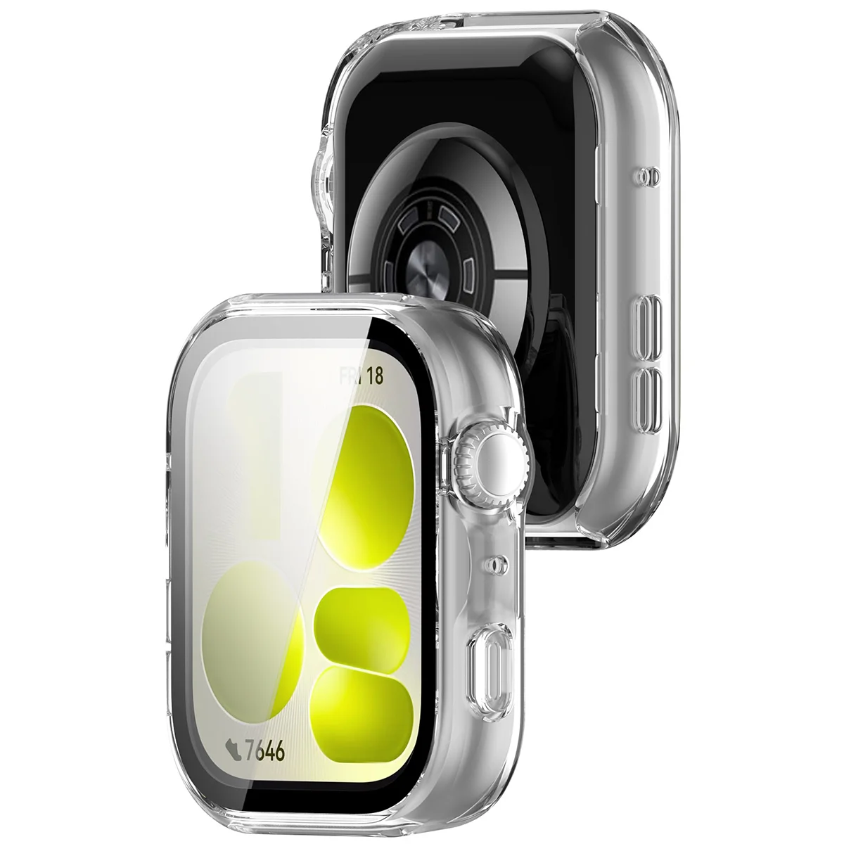 Etui z wbudowanym szkłem Bizon Case Watch Adamo do Huawei Watch Fit 5