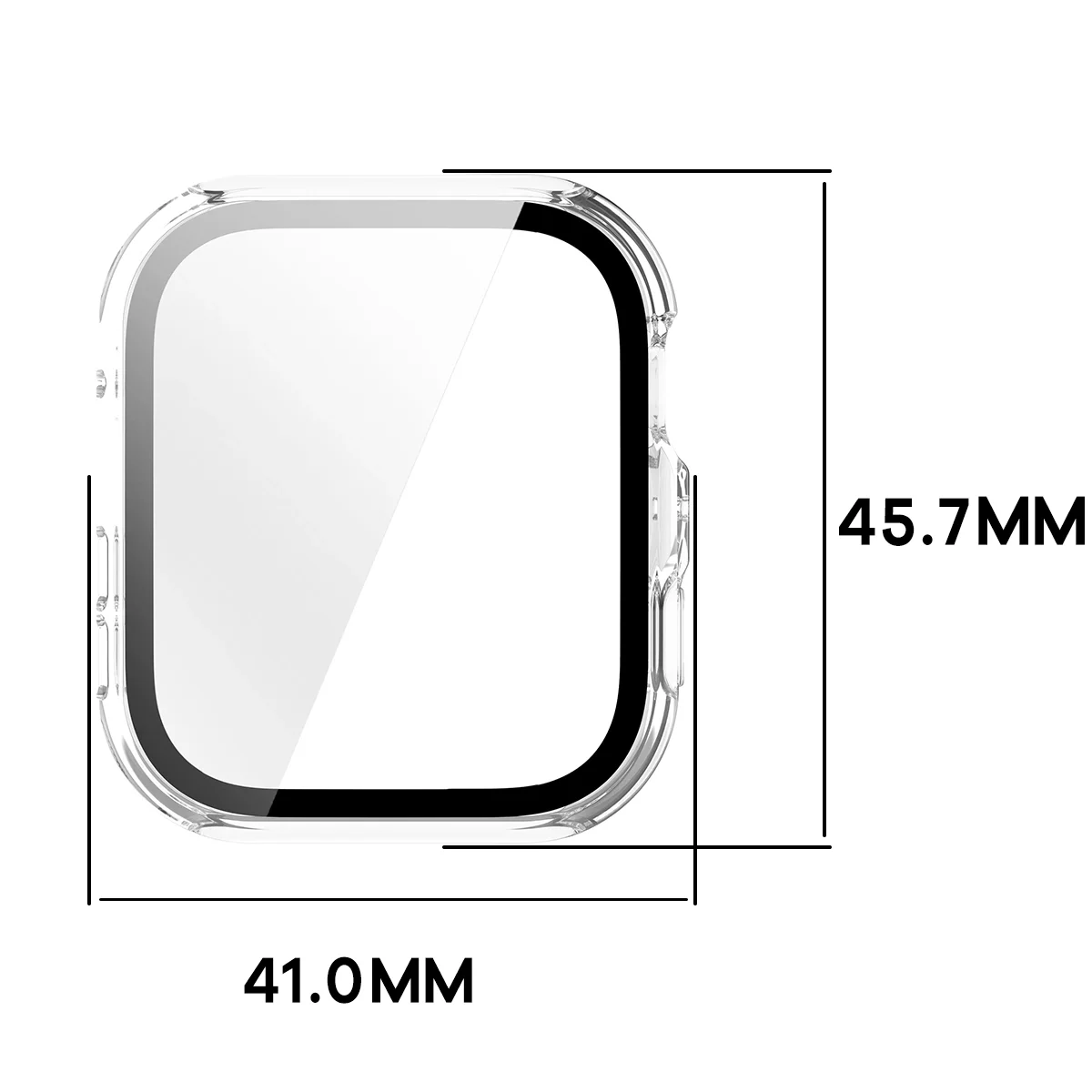 Wymiary etui Bizon Case Watch Adamo do Huawei Watch Fit 5
