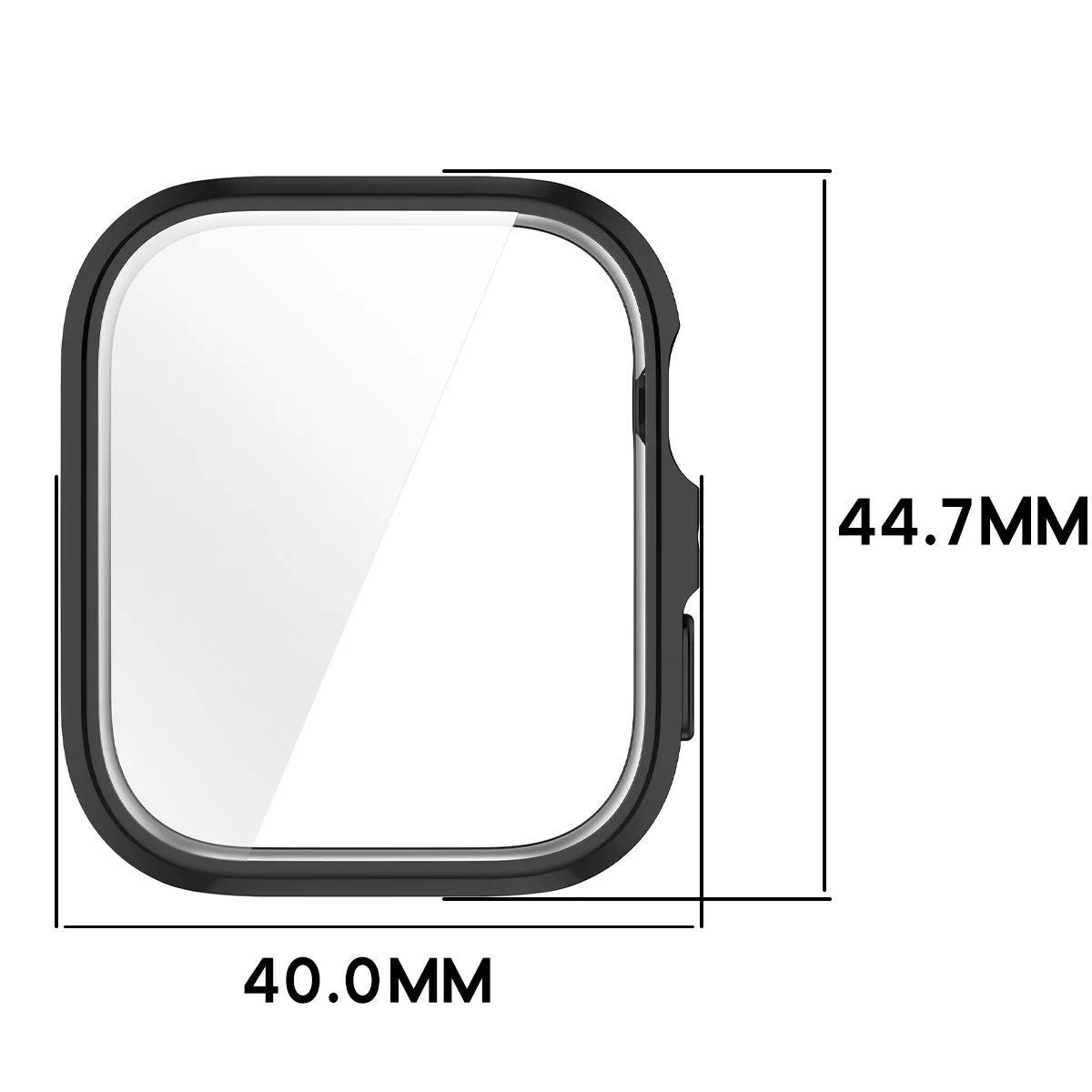 Wymiary obudowy Bizon Case Watch Felipe dla Huawei Watch Fit 5