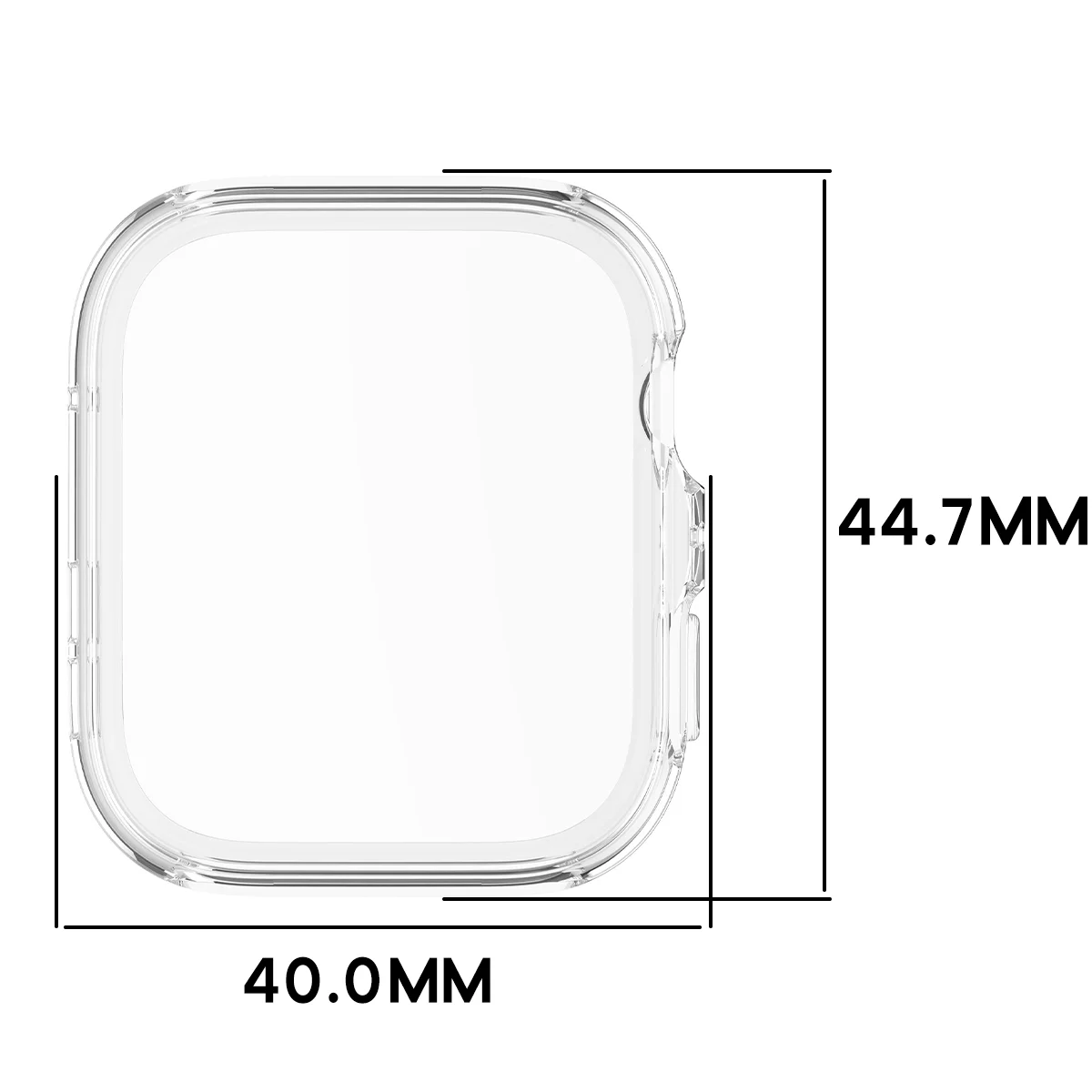 Wymiary obudowy Bizon Case Watch Felipe dla Huawei Watch Fit 5