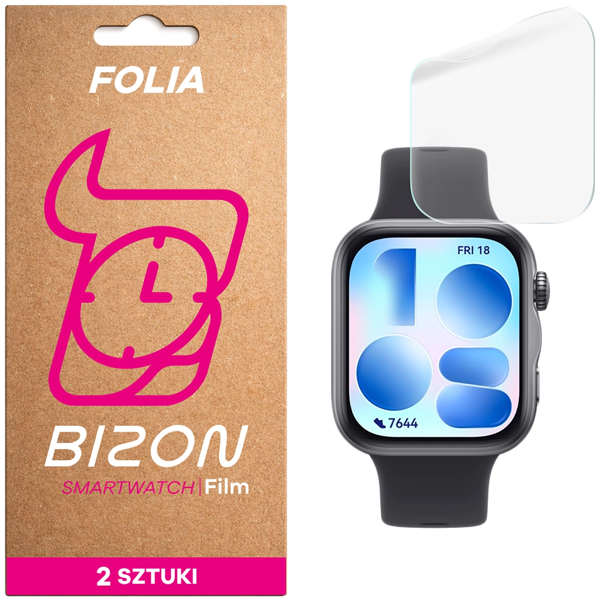Folia hydrożelowa Bizon Watch Film Hydrogel Duo dla Huawei Watch Fit 5
