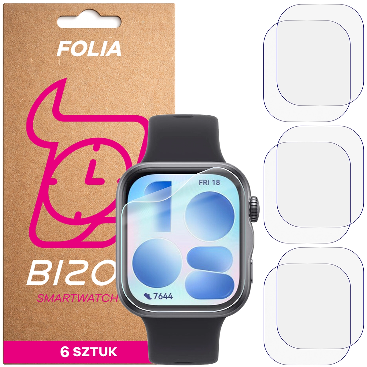 Folia hydrożelowa Bizon Watch Film HydroFlex dla Huawei Watch Fit 5