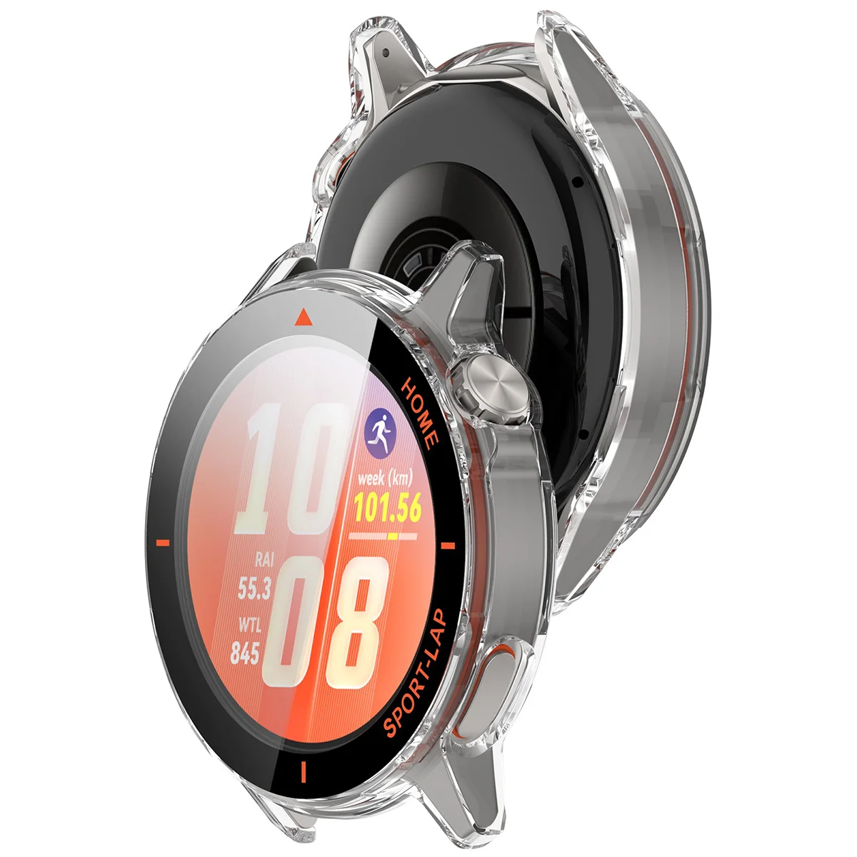 Etui z wbudowanym szkłem Bizon Case Watch Adamo do Huawei Watch GT Runner 2