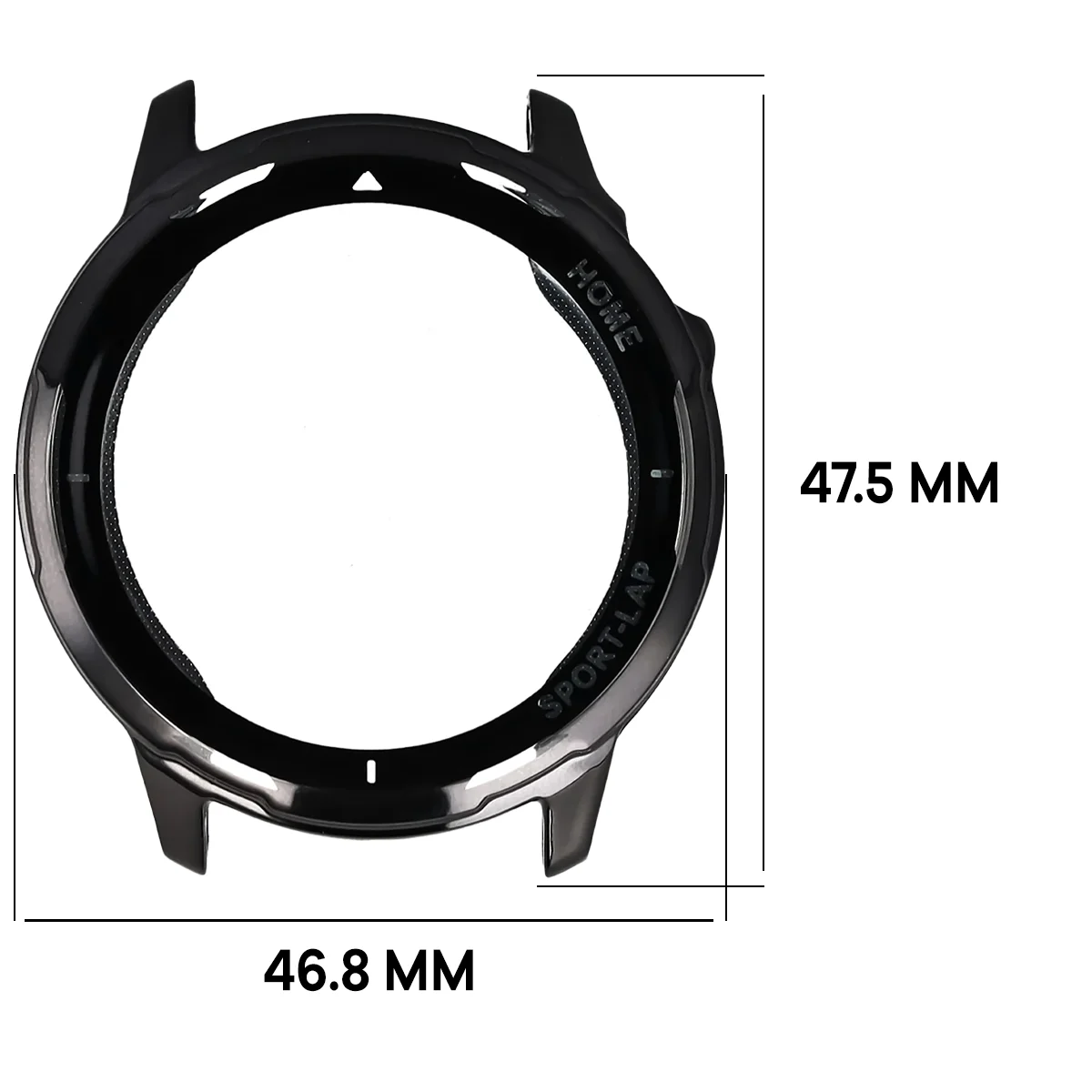 Wymiary obudowy Bizon Case Watch Felipe dla Huawei Watch GT Runner 2