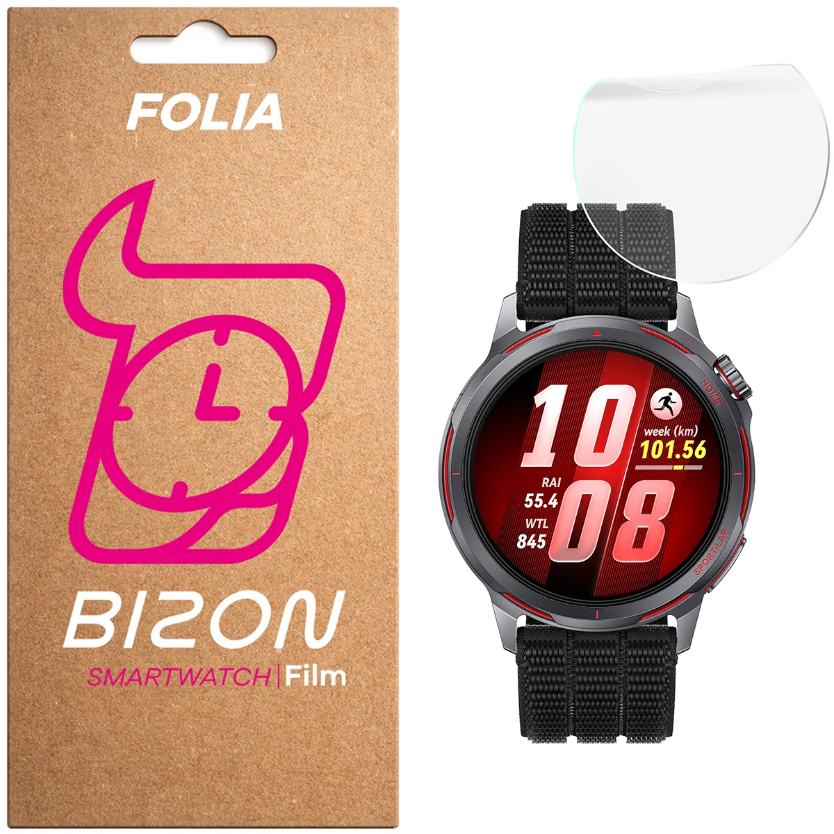 Folia hydrożelowa Bizon Watch Film Hydrogel dla Huawei Watch GT Runner 2