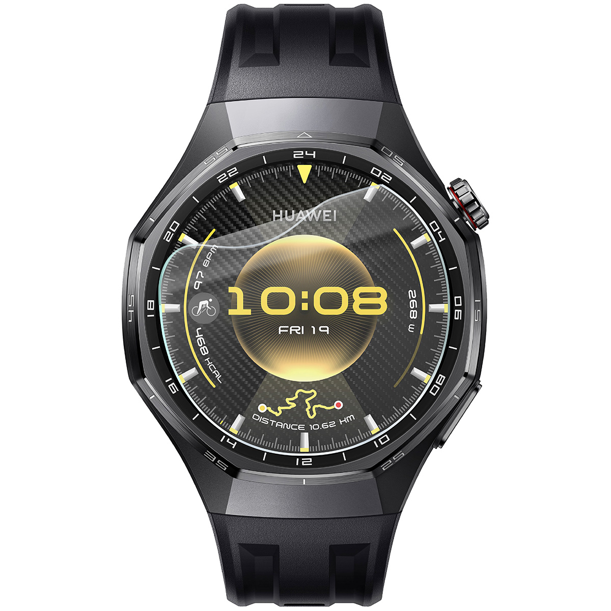 Folia hydrożelowa Bizon Watch Film HydroFlex do Huawei Watch GT6 Pro 46 mm na zegarku