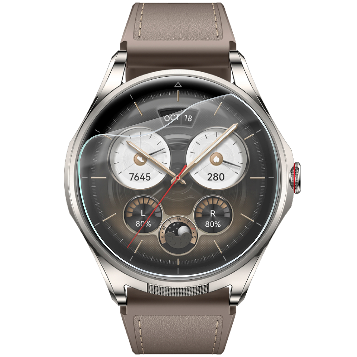 Folia hydrożelowa Bizon Watch Film HydroFlex do Huawei Watch Buds 2 na zegarku