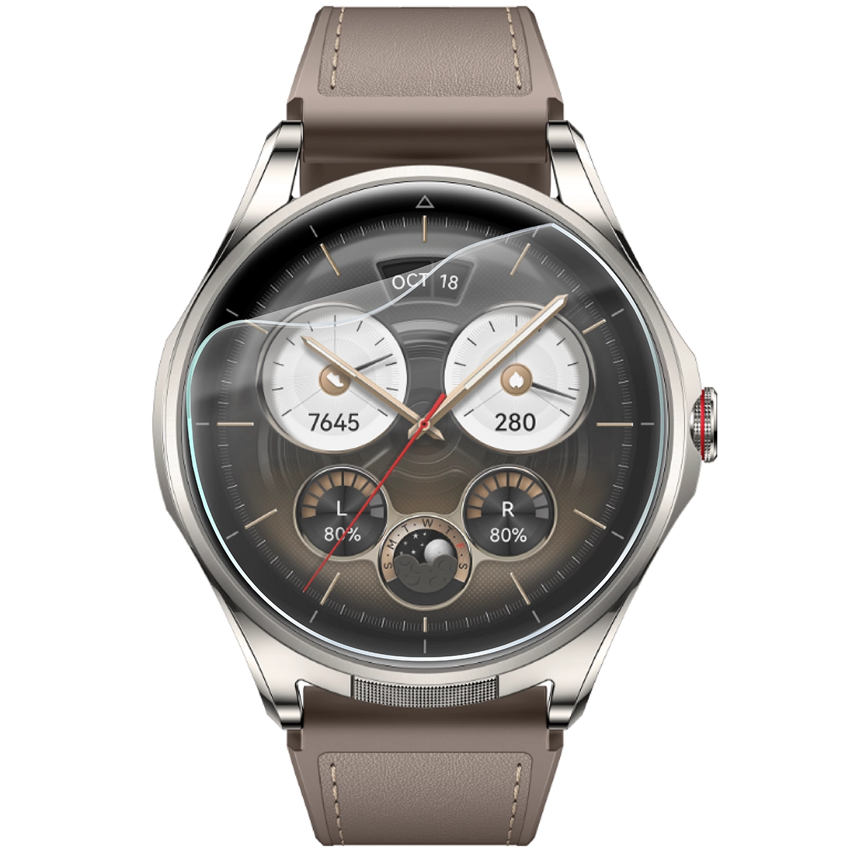 Folia hydrożelowa Bizon Watch Film HydroFlex do Huawei Watch Buds 2 na zegarku