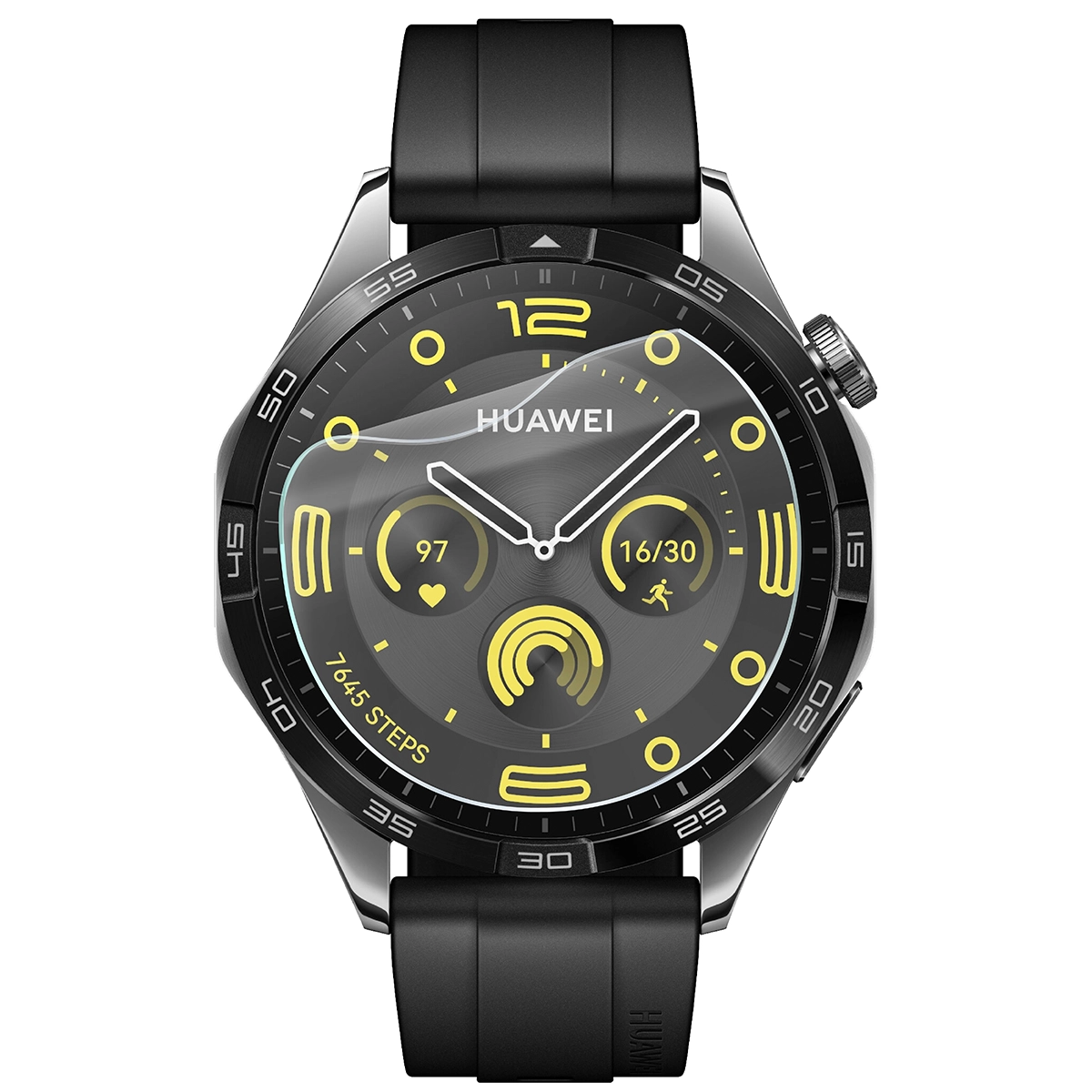 Folia hydrożelowa Bizon Watch Film HydroFlex do Huawei Watch GT 4 46 mm Active na zegarku