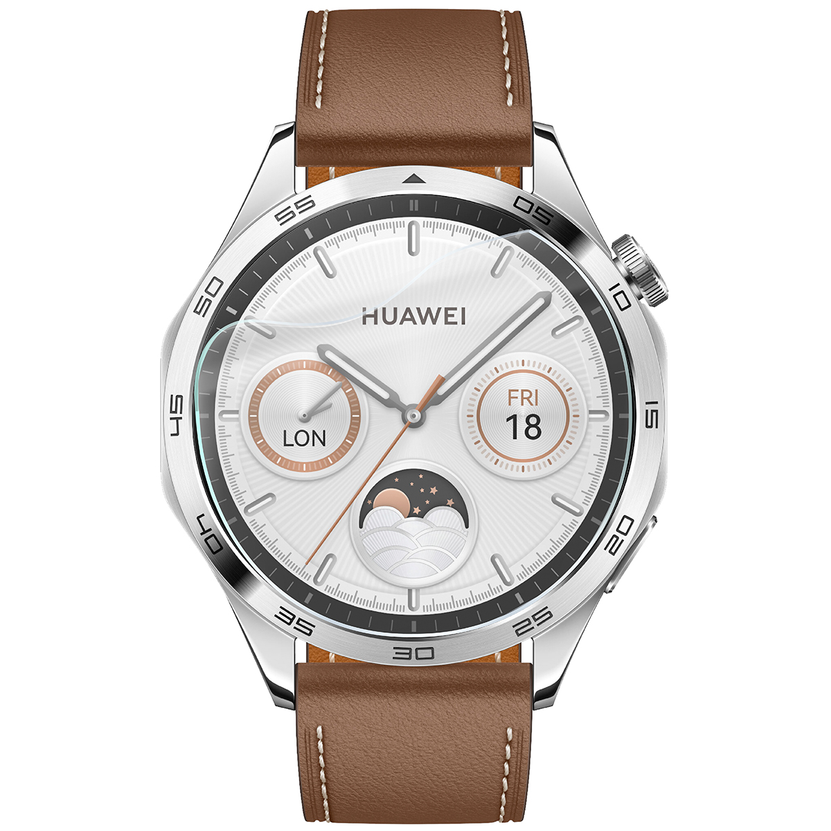 Folia hydrożelowa Bizon Watch Film HydroFlex do Huawei Watch GT 4 46 mm na zegarku