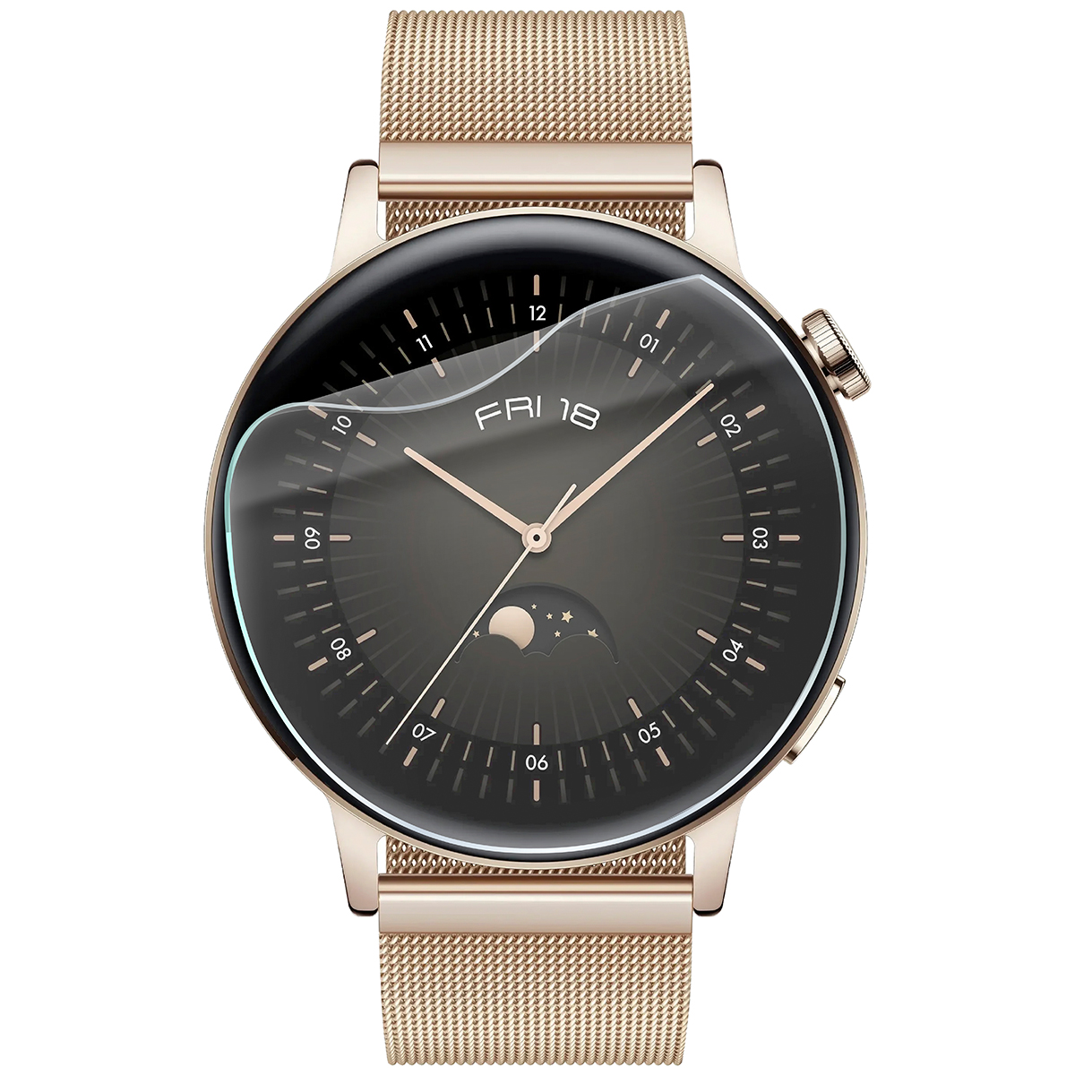 Folia hydrożelowa Bizon Watch Film HydroFlex do Huawei Watch GT 3 42 mm Elegant na zegarku