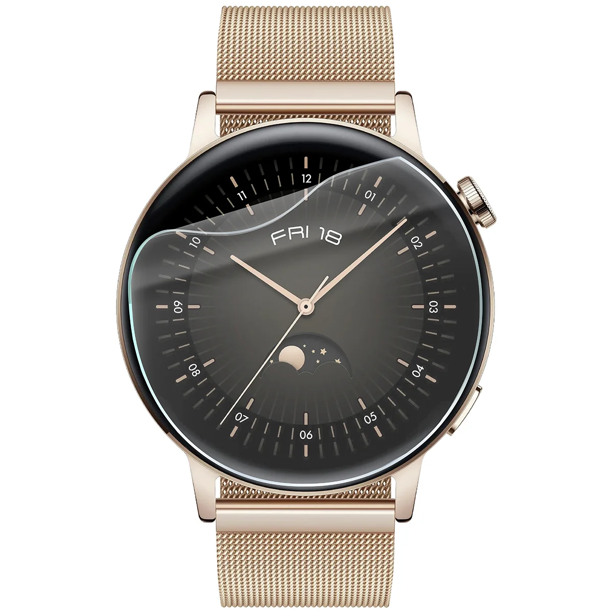 Folia hydrożelowa Bizon Watch Film HydroFlex do Huawei Watch GT 3 42 mm Elegant na zegarku