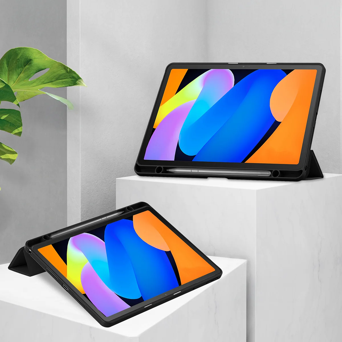 Funkcja podstawki w etui Bizon Tab Case Clear Matt do Lenovo Idea Tab 11