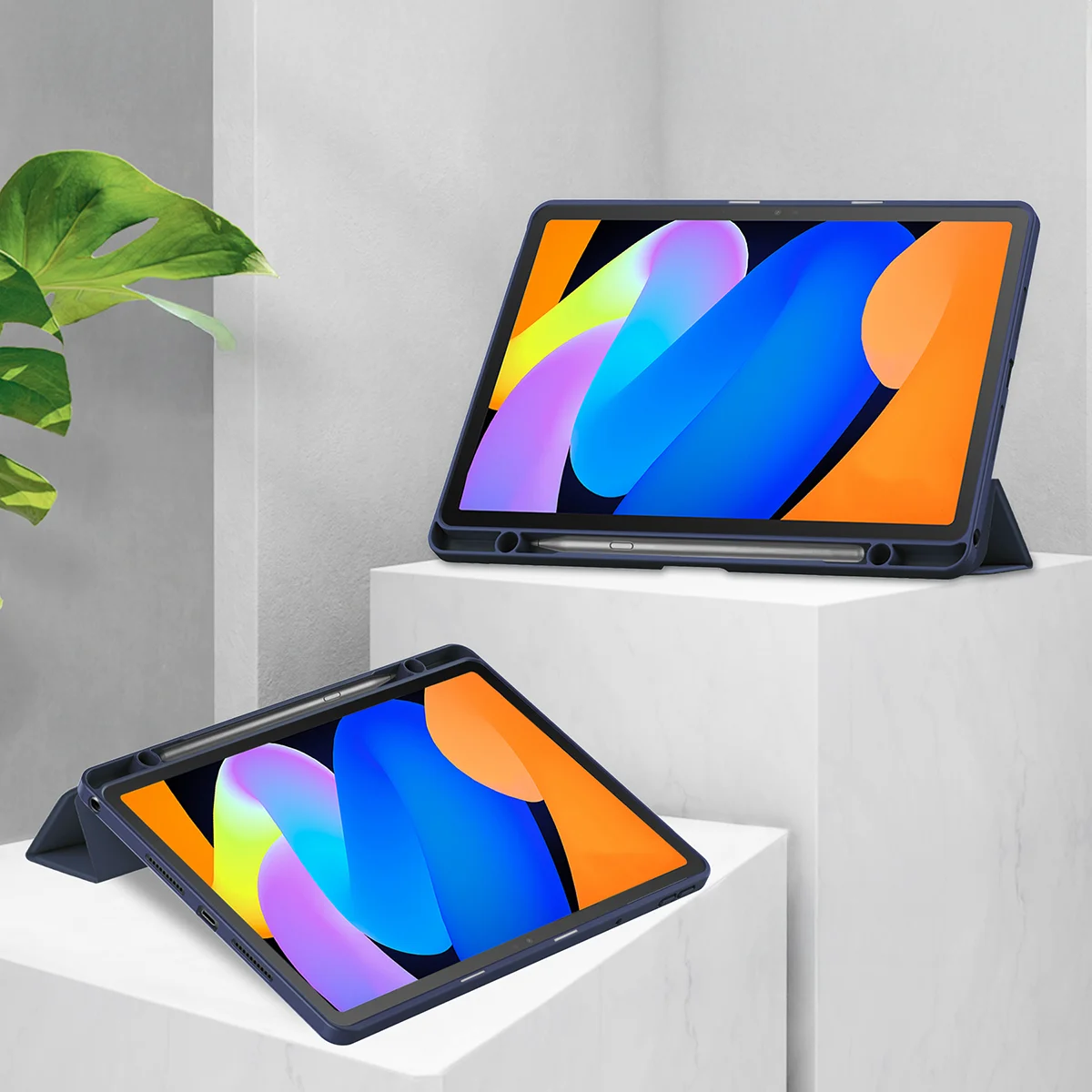 Funkcja podstawki w etui Bizon Tab Case Clear Matt do Lenovo Idea Tab 11