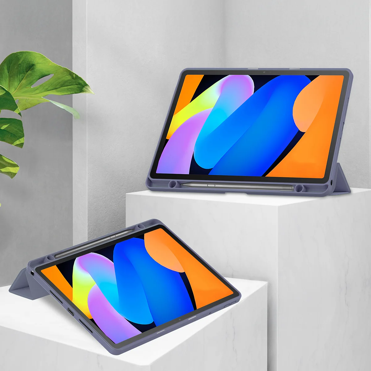 Funkcja podstawki w etui Bizon Tab Case Clear Matt do Lenovo Idea Tab 11