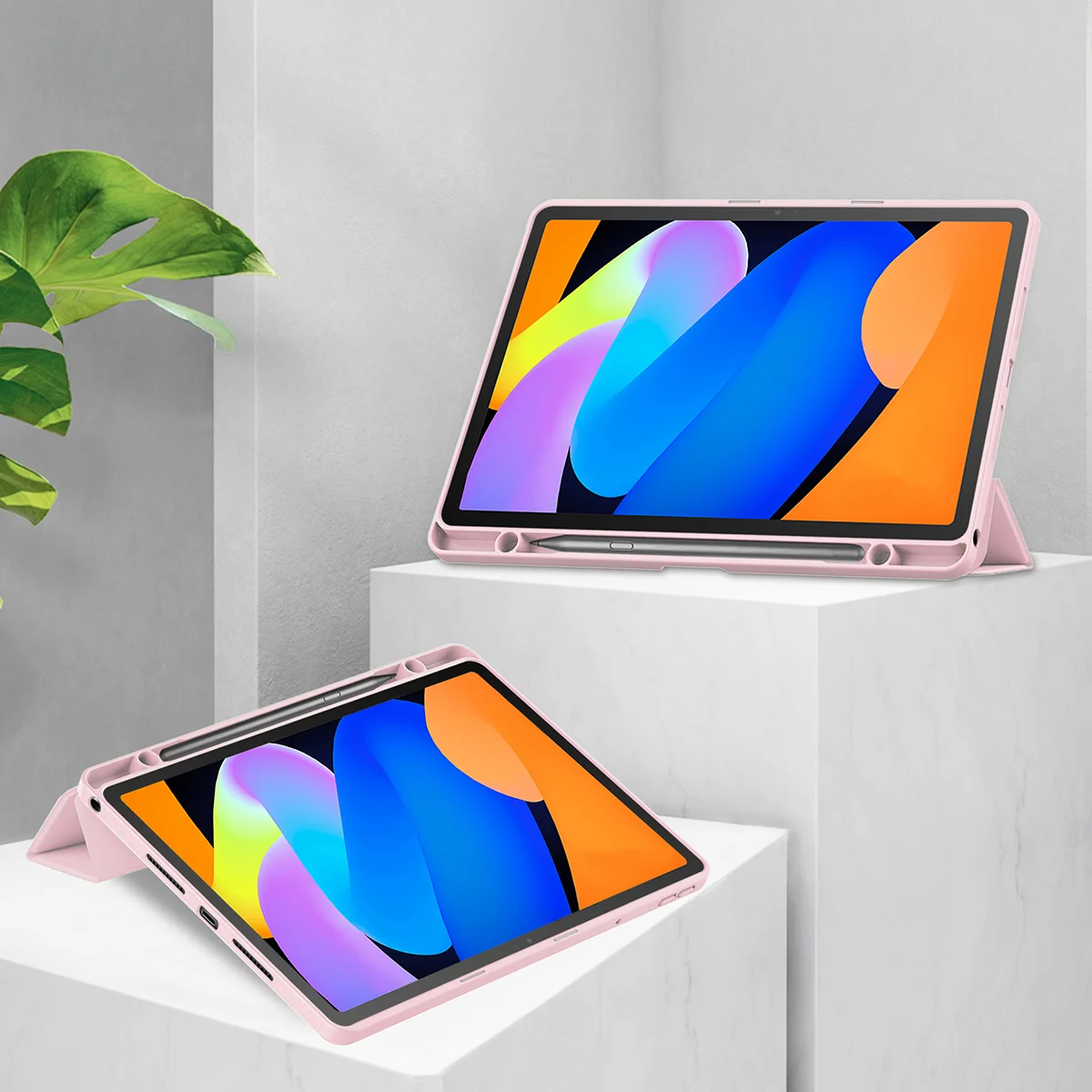 Funkcja podstawki w etui Bizon Tab Case Clear Matt do Lenovo Idea Tab 11