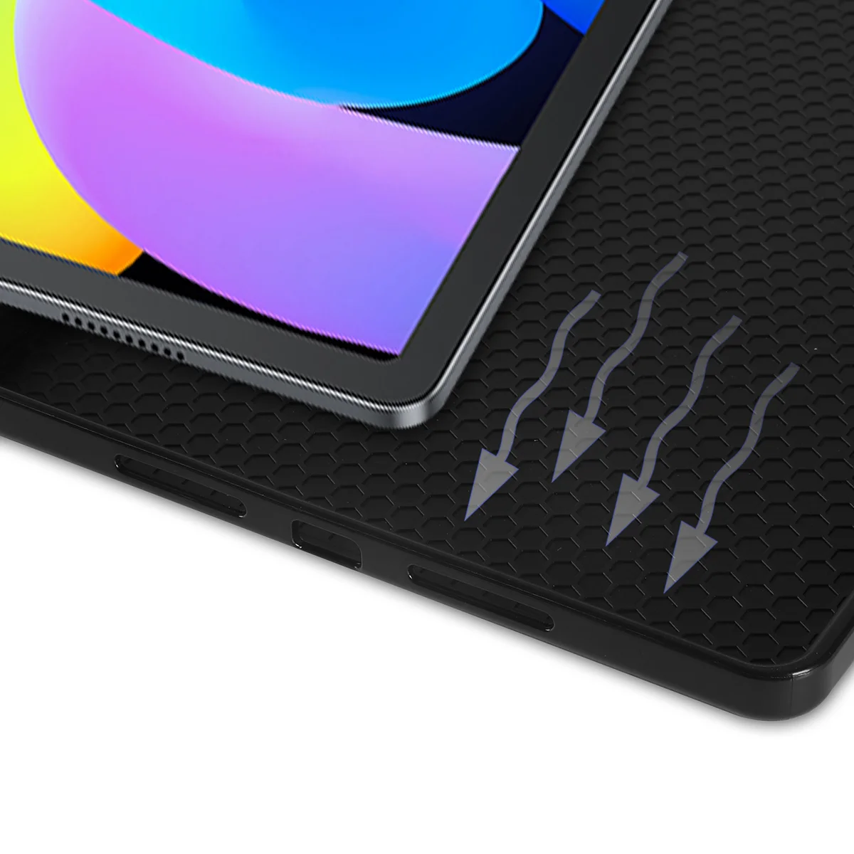 Otwarte wnętrze etui z widokiem na miejsce dla rysika do Lenovo Idea Tab 11