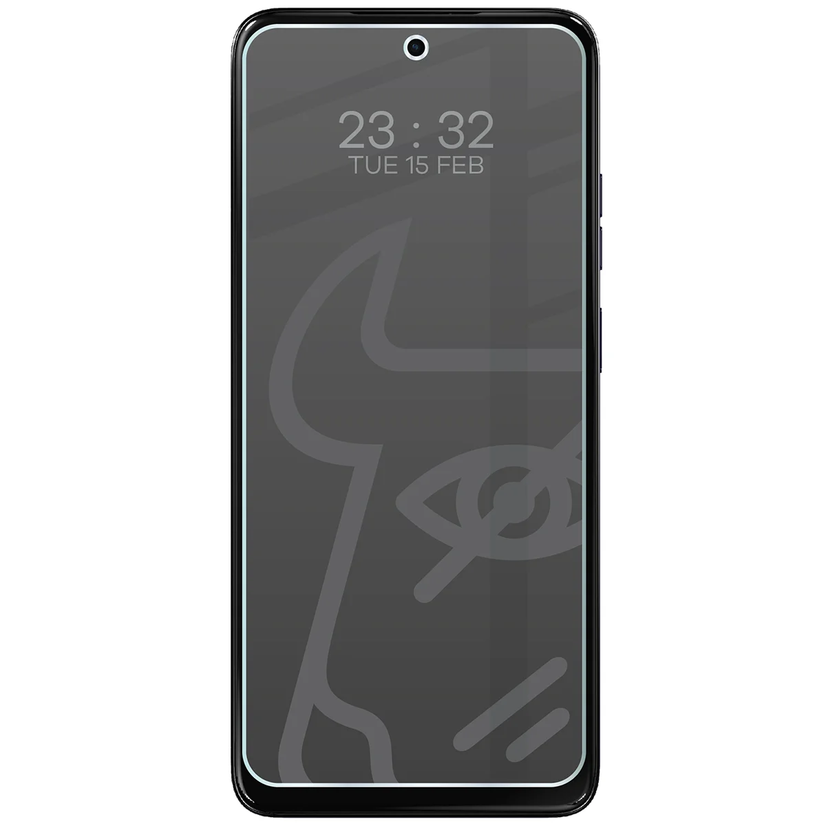 Wizualizacja szkła Hybrid Shadow nałożonego na telefon Motorola Moto G17 Power