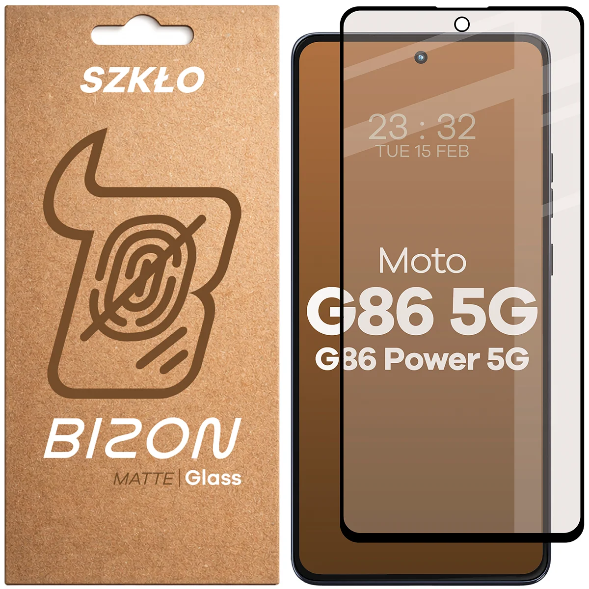 Szkło matowe na ekran Bizon Glass Matte do Motorola Moto G86 5G / Motorola Moto G86 Power 5G, 1 sztuka