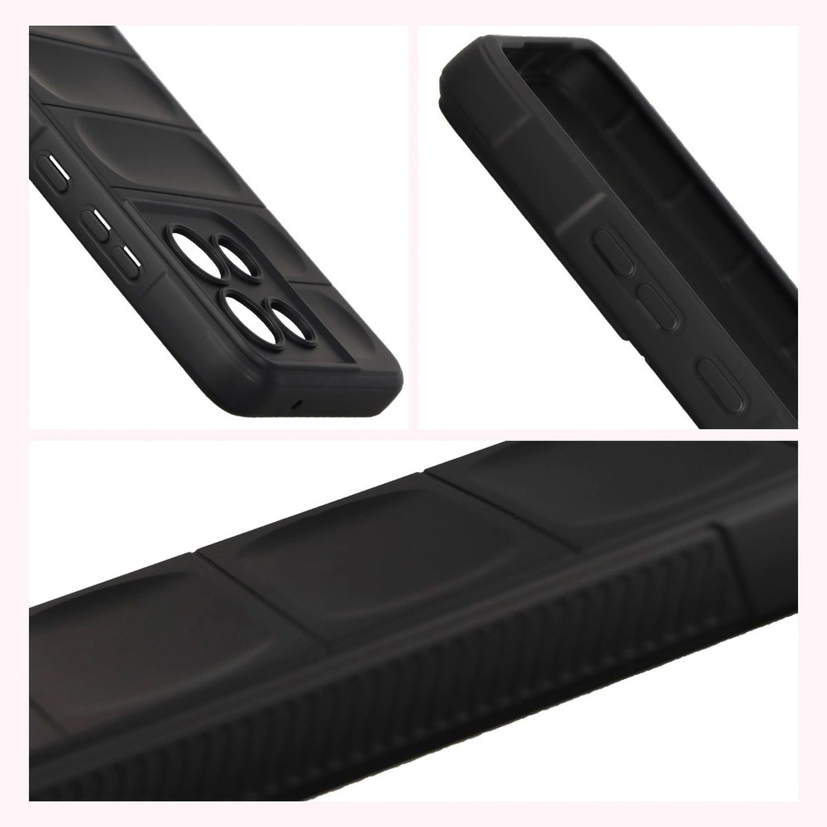 Podwyższone krawędzie i antypoślizgowa powierzchnia w etui Bizon Case Tur do Motorola Moto G86 5G / Motorola Moto G86 Power 5G