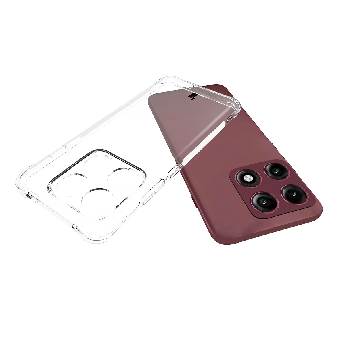 Dedykowane wycięcia i podwyższone krawędzie aparatu w etui Bizon Case Salpa do Motorola Edge 70 Pro
