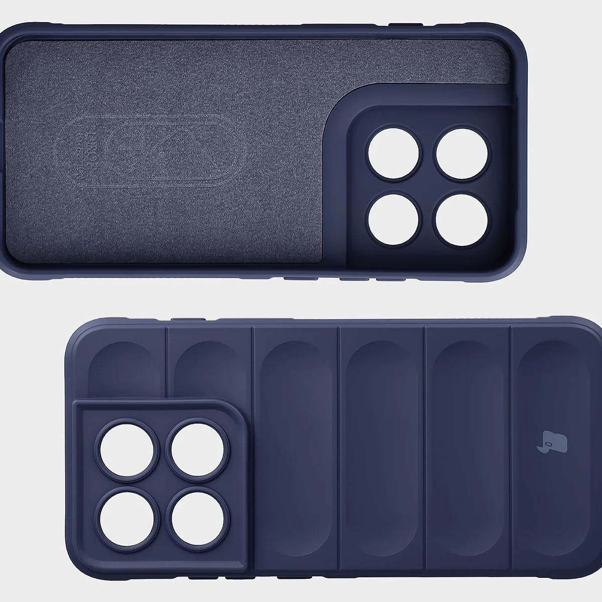 Wyściółka z mikrofibry, wyżłobienia na pleckach i wzmocnione narożniki w etui Bizon Case Tur do Motorola Edge 70 Pro