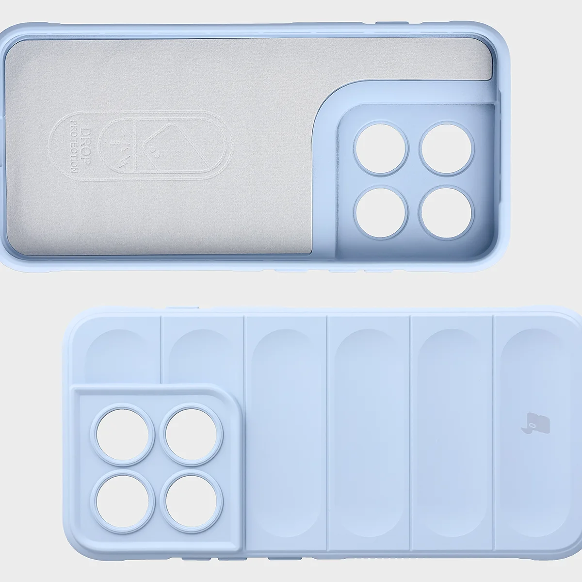 Wyściółka z mikrofibry, wyżłobienia na pleckach i wzmocnione narożniki w etui Bizon Case Tur do Motorola Edge 70 Pro
