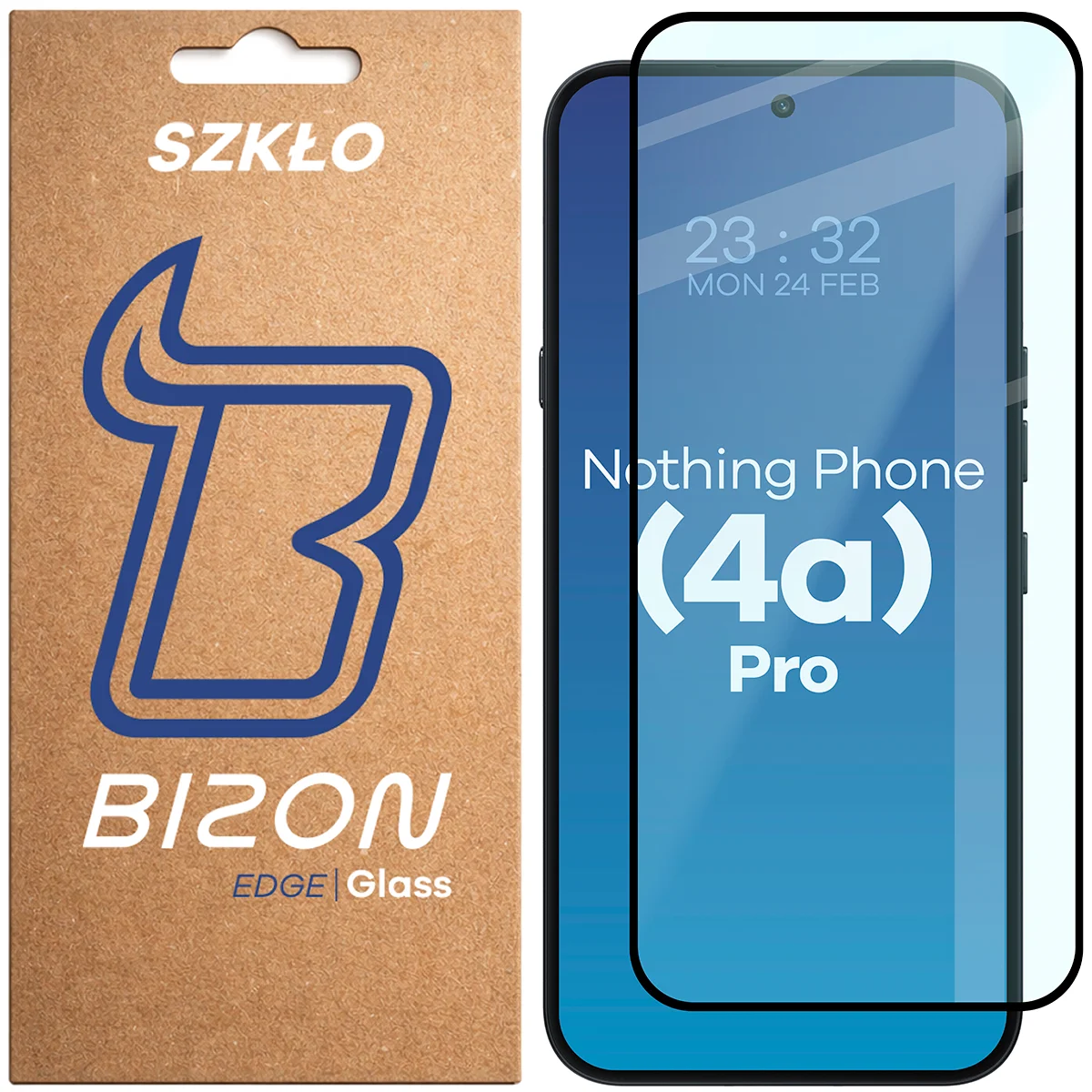 Szkło hartowane na cały ekran Bizon Glass Edge dla Nothing Phone (4a) Pro