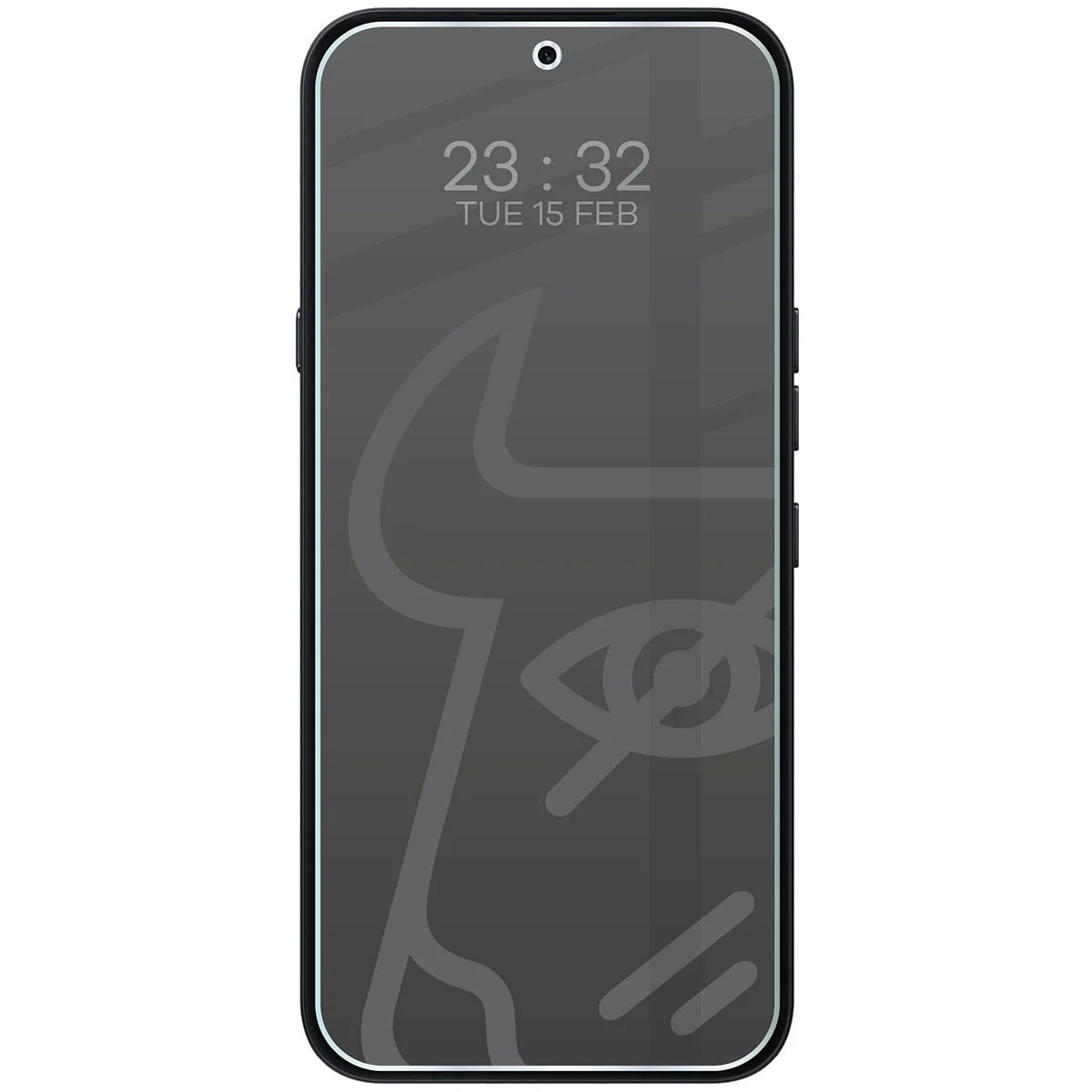 Wizualizacja szkła Hybrid Shadow nałożonego na telefon Nothing Phone (4a) Pro