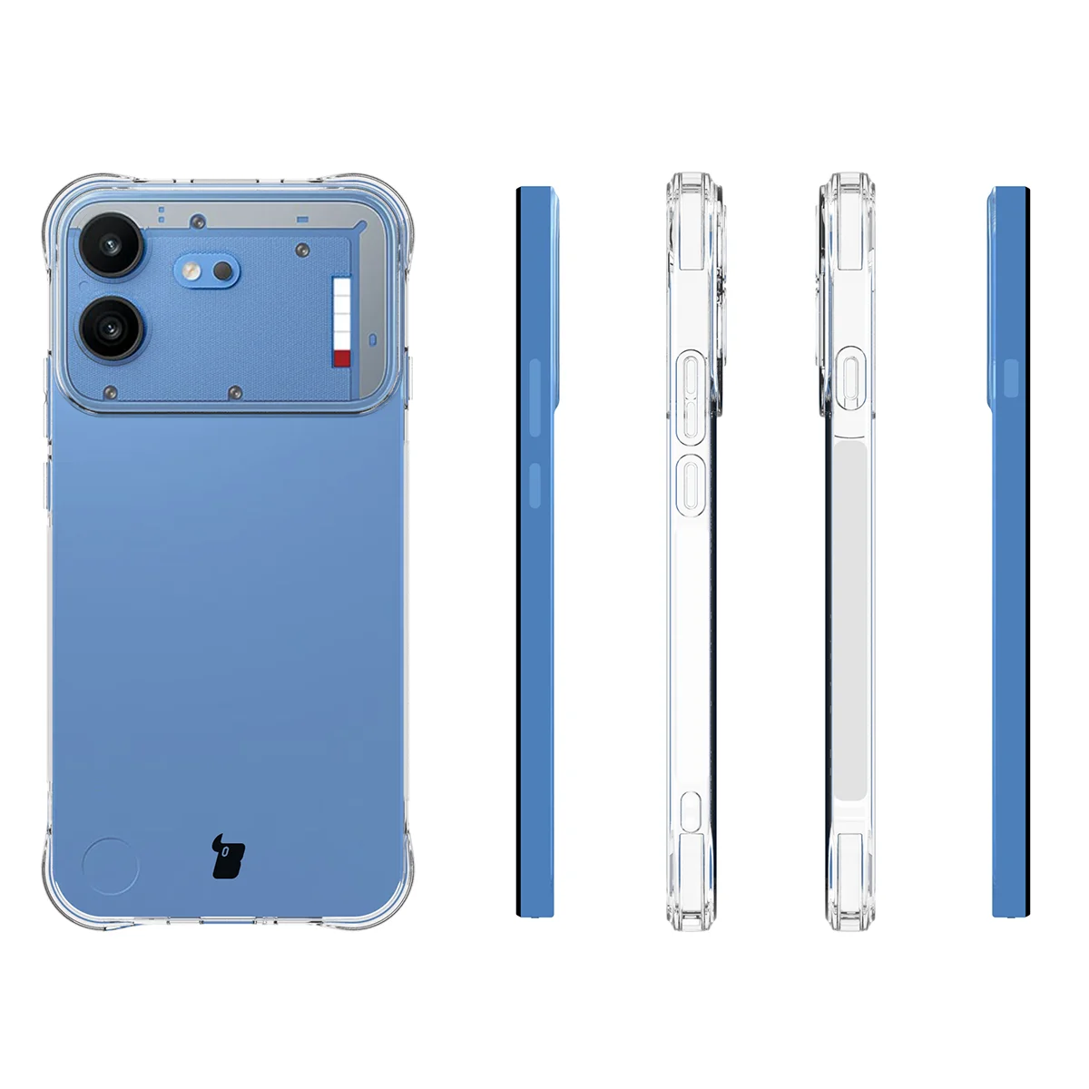 Etui Bizon Case Salpa do Nothing Phone (4b) z różnych stron