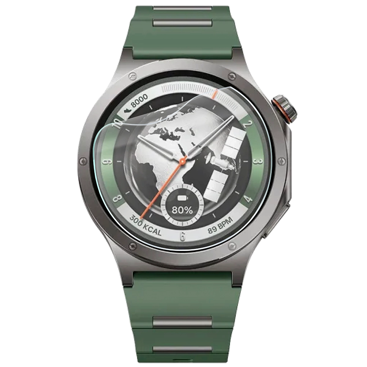 Folia hydrożelowa Bizon Watch Film HydroFlex do OnePlus Watch 4 na zegarku