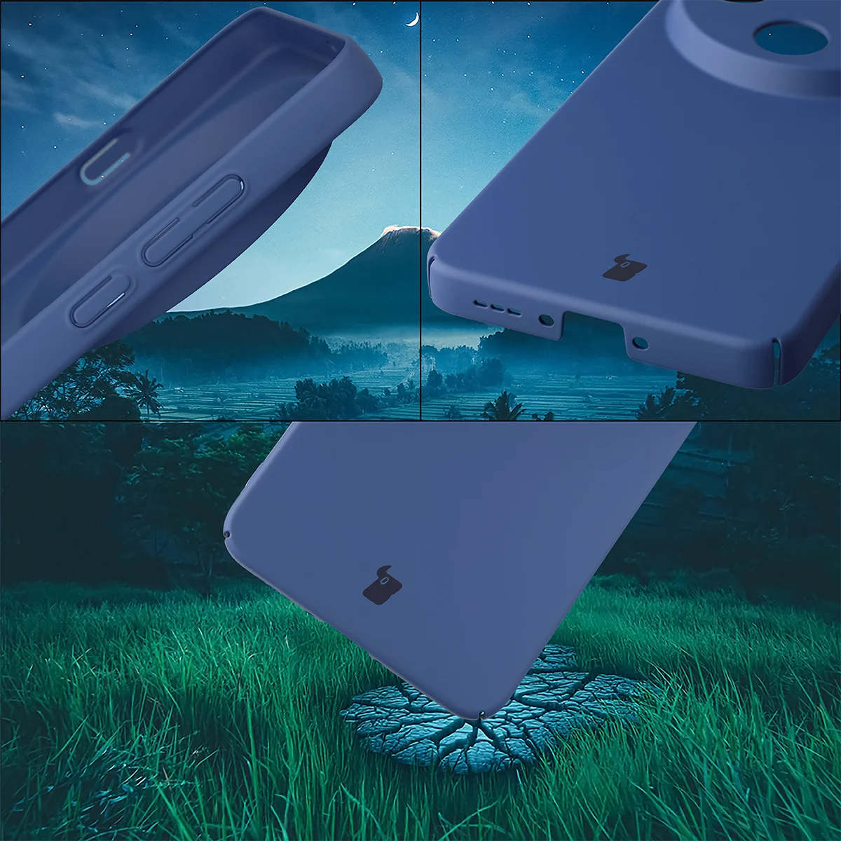 Zintegrowane osłony na przyciski, wycięcia i twardy materiał etui Bizon Case Łupka do Oppo Find X9 Ultra
