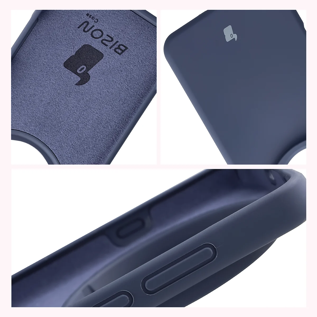 Konstrukcja etui Bizon Soft Case: zintegrowane osłony, podwyższone krawędzie i wyściółka z mikrofibry do Oppo Find X9 Ultra
